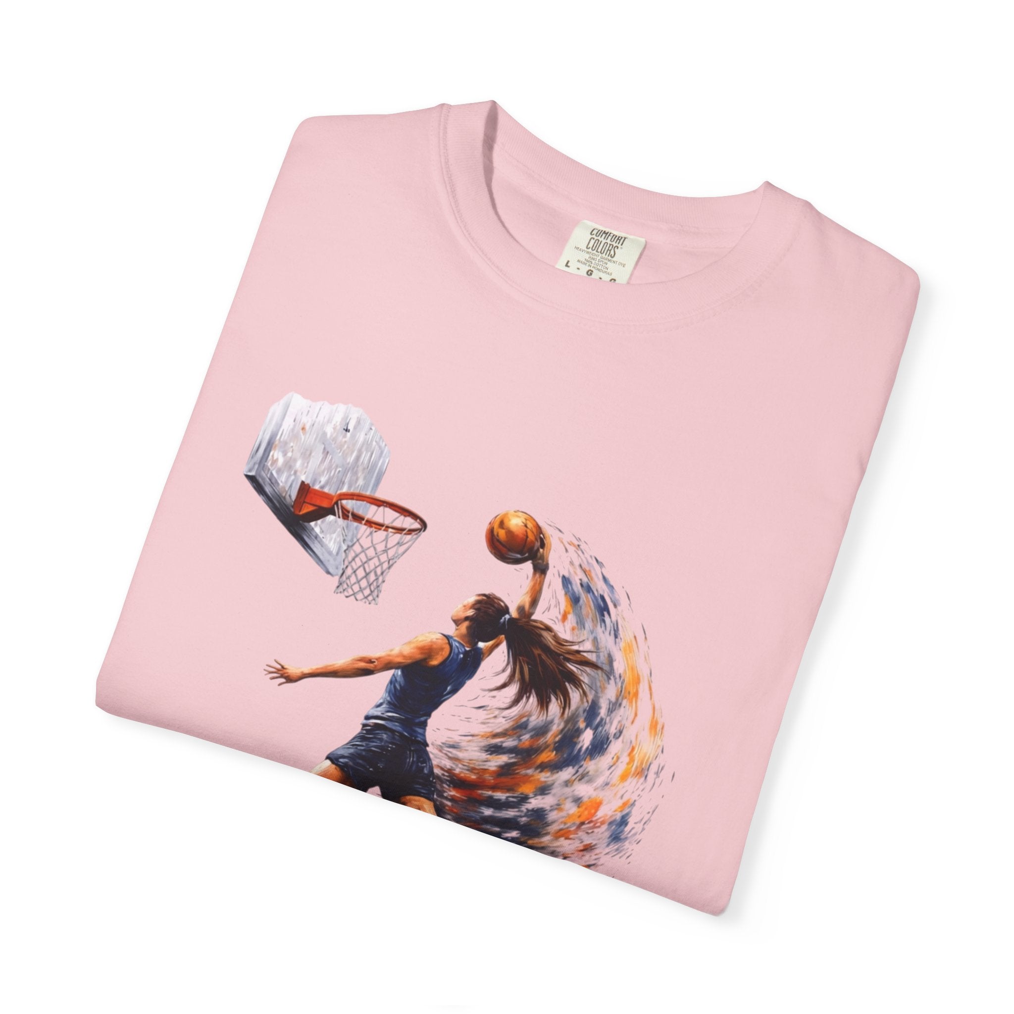 Basketball Dunk Graphic T-Shirt — "Basketball is my life" Player Art Tee