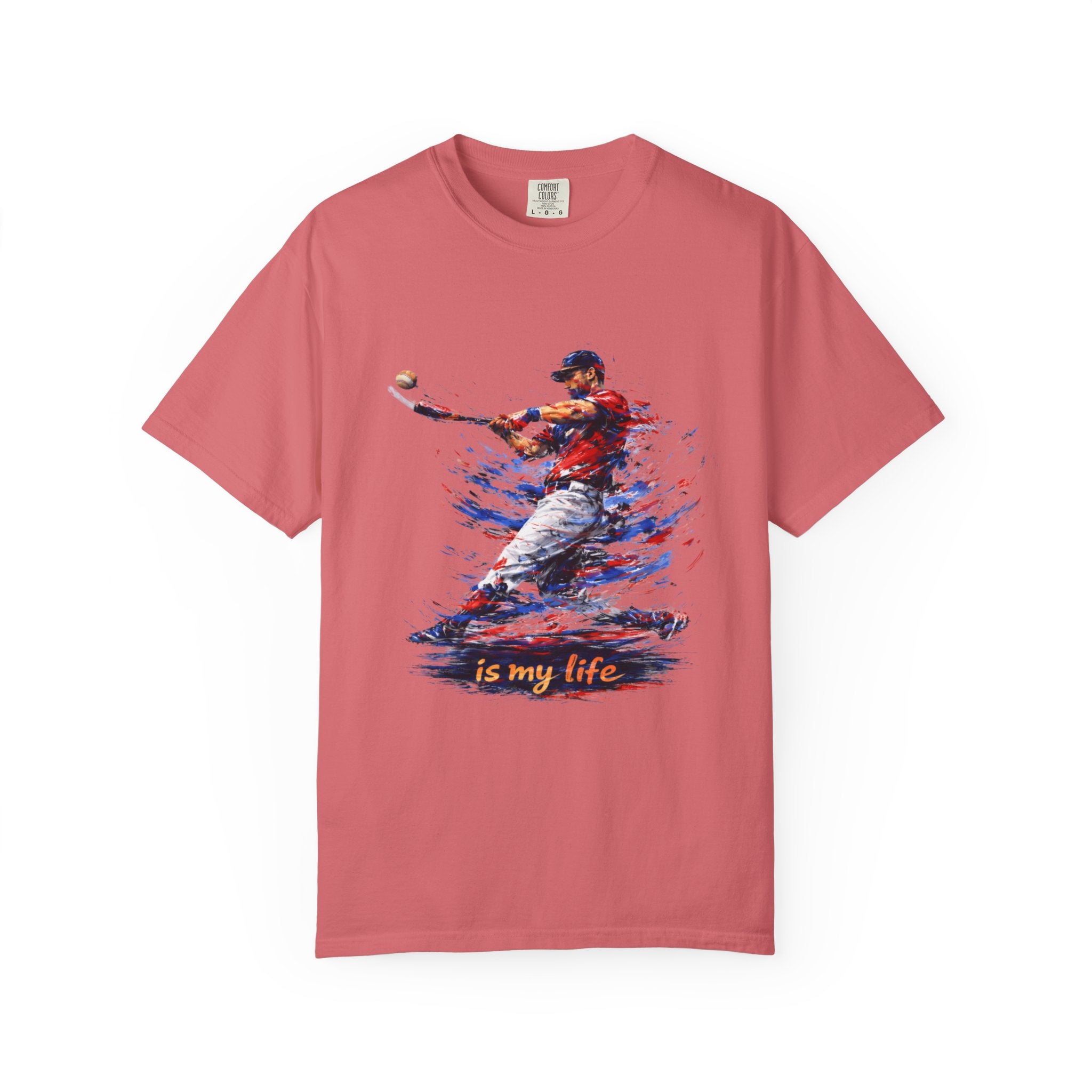 Baseball Brushstroke Short Sleeve T-Shirt