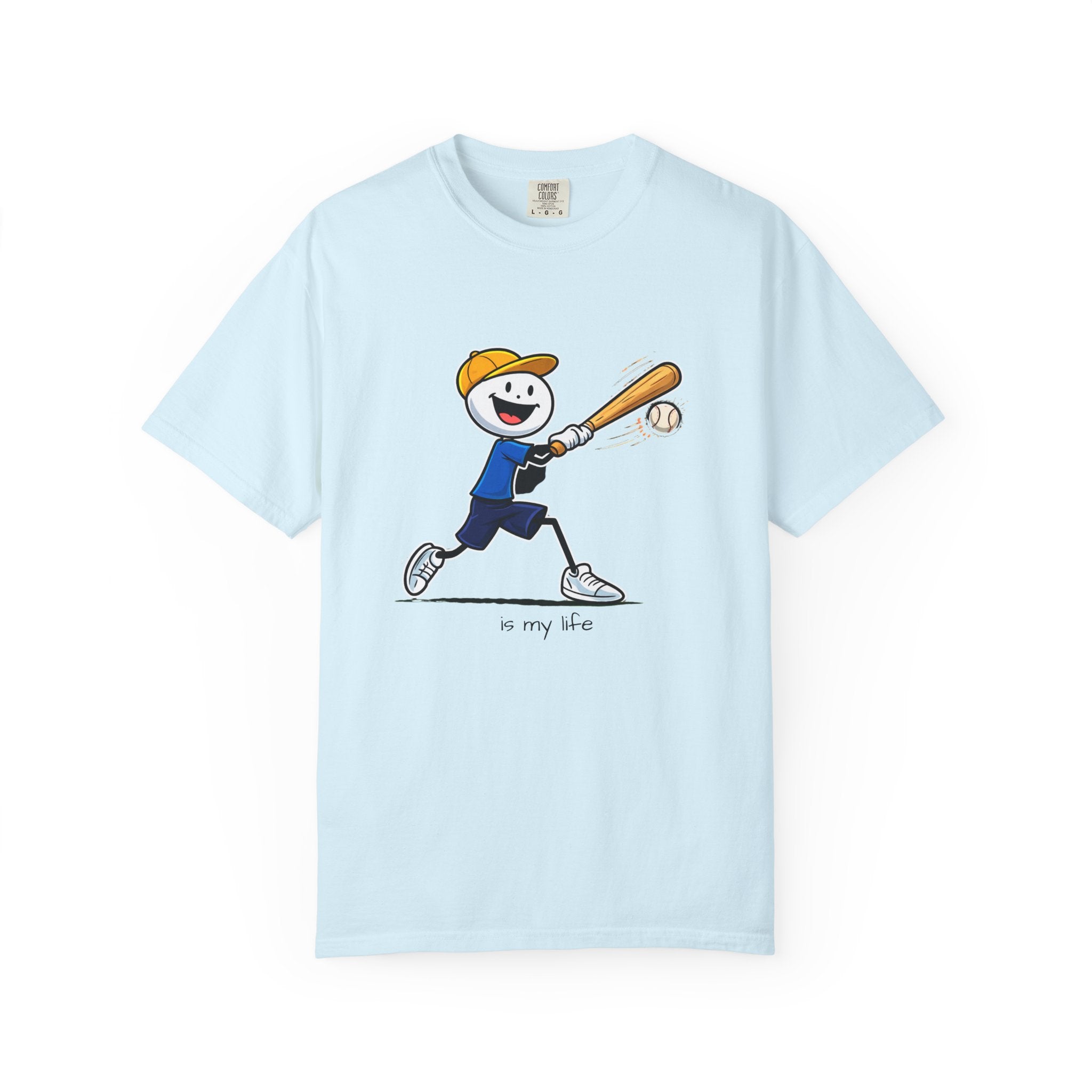 Baseball Figure Short Sleeve T-Shirt
