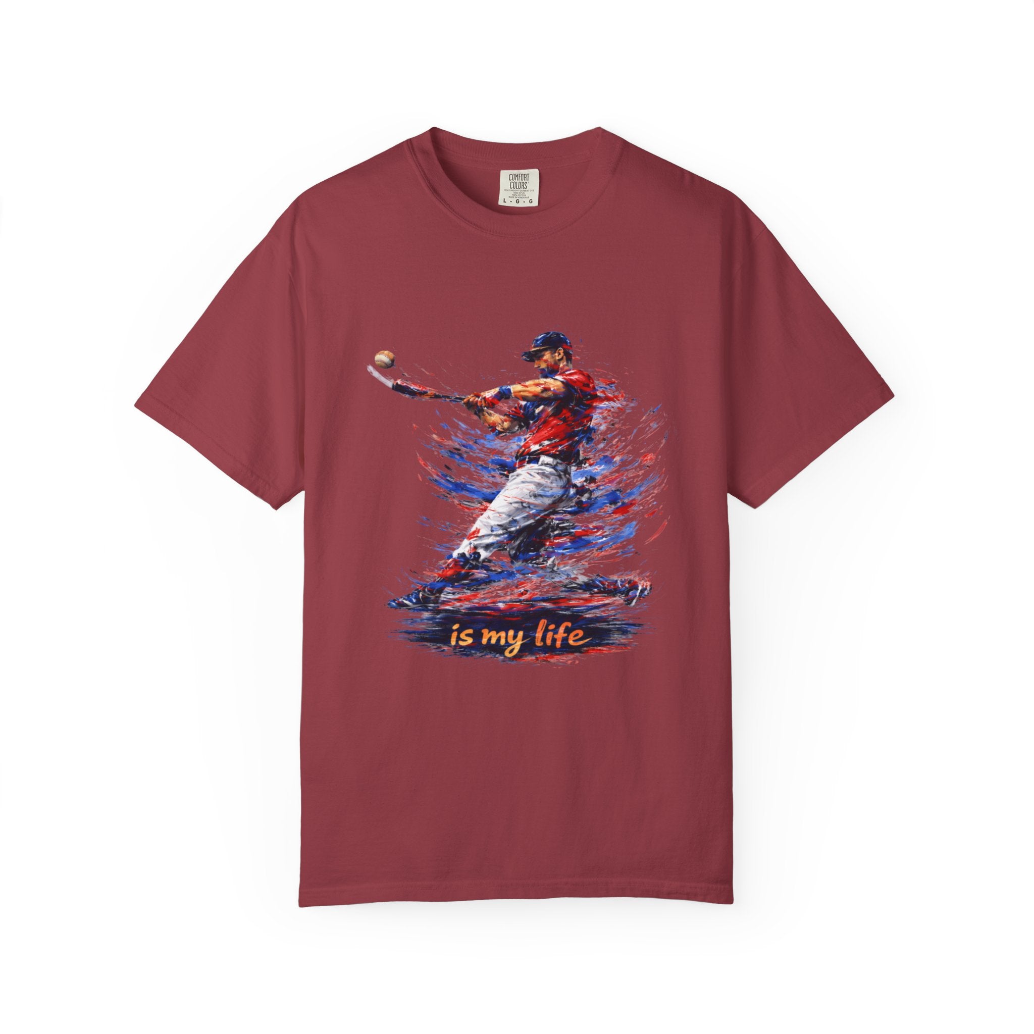Baseball Brushstroke Short Sleeve T-Shirt