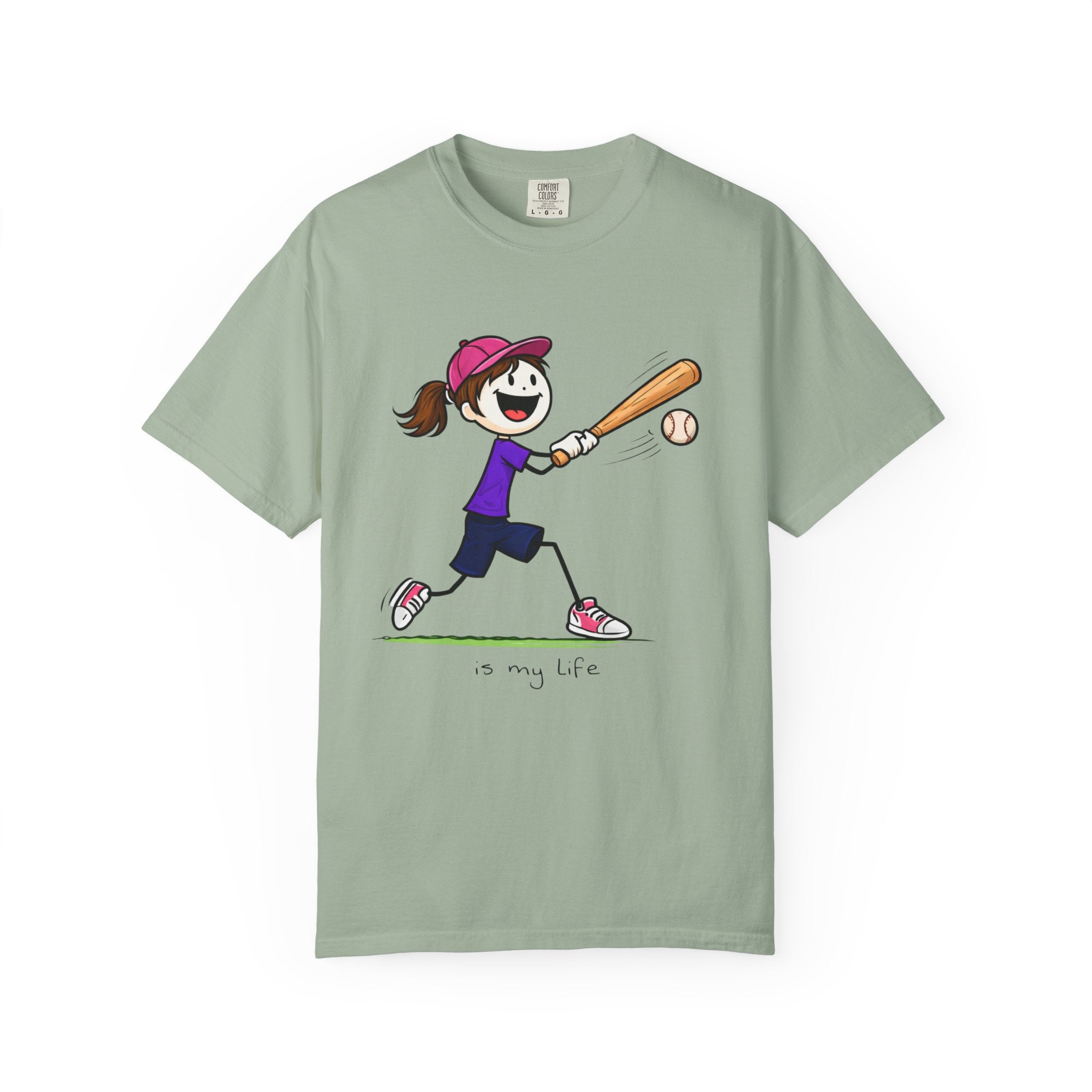 Baseball Figure Short Sleeve T-Shirt