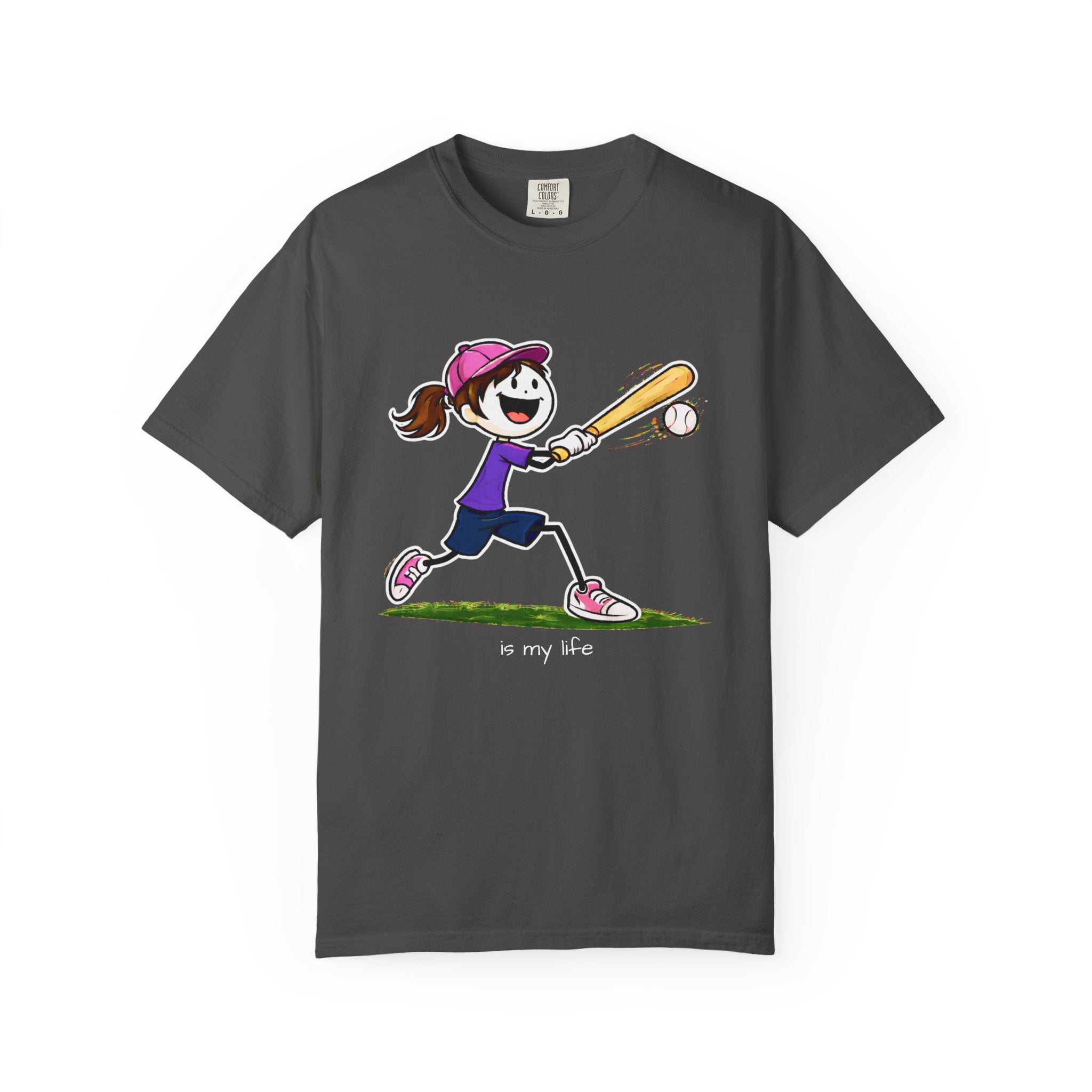 Baseball Figure Short Sleeve T-Shirt