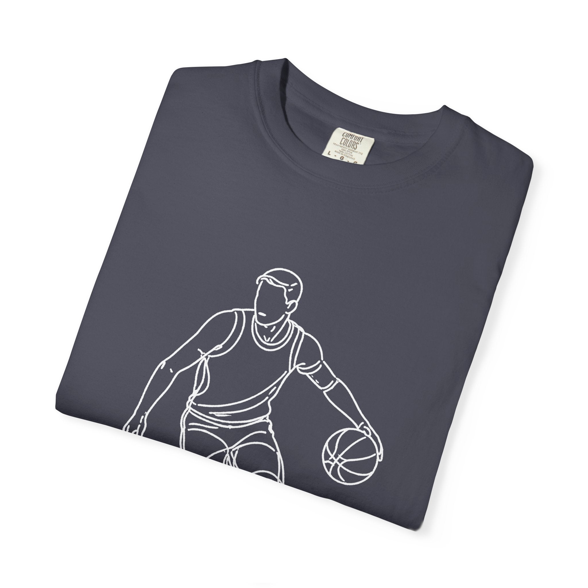 Basketball Is My Life T-Shirt — Minimal Line Art Basketball Tee