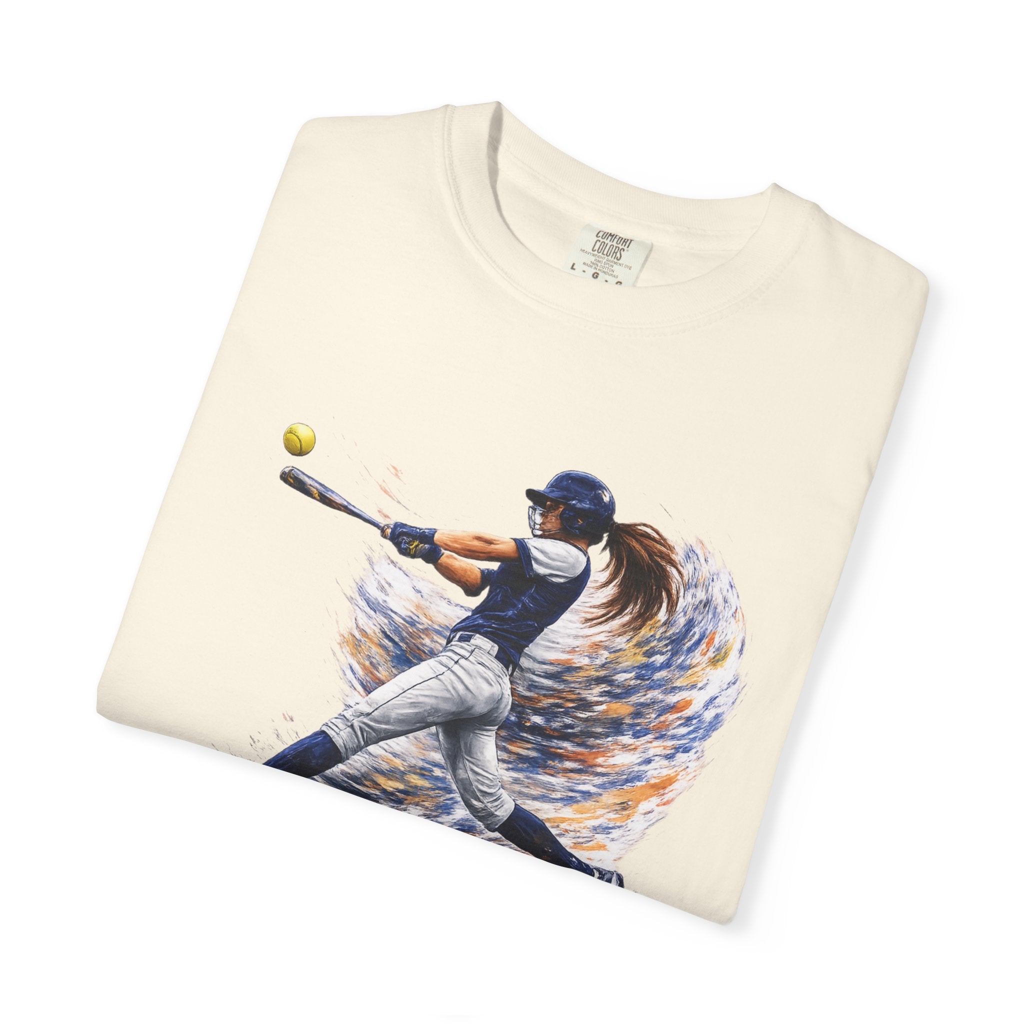 Baseball Batter Brushstroke Short Sleeve T-Shirt