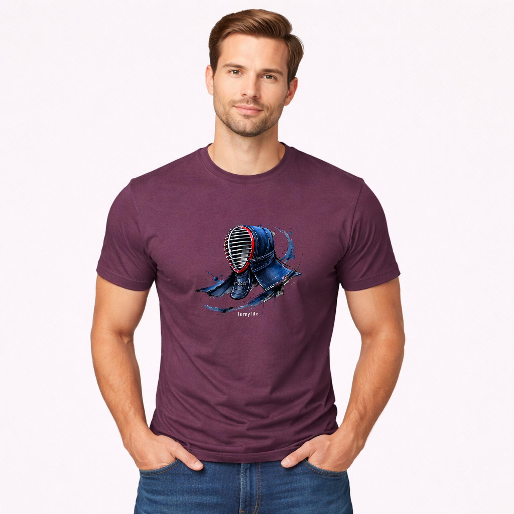 Kendo Helmet Short Sleeve T-Shirt