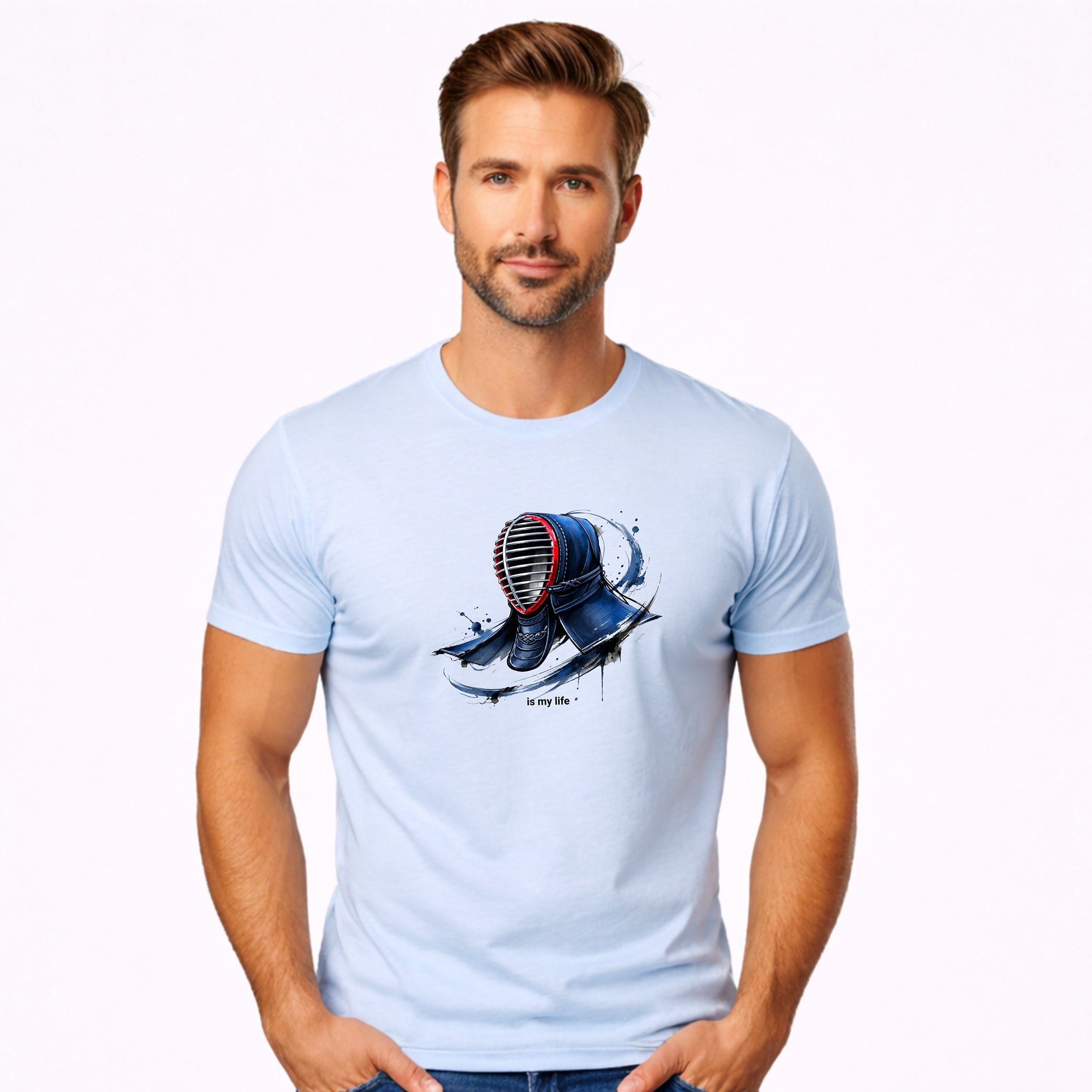 Kendo Helmet Short Sleeve T-Shirt
