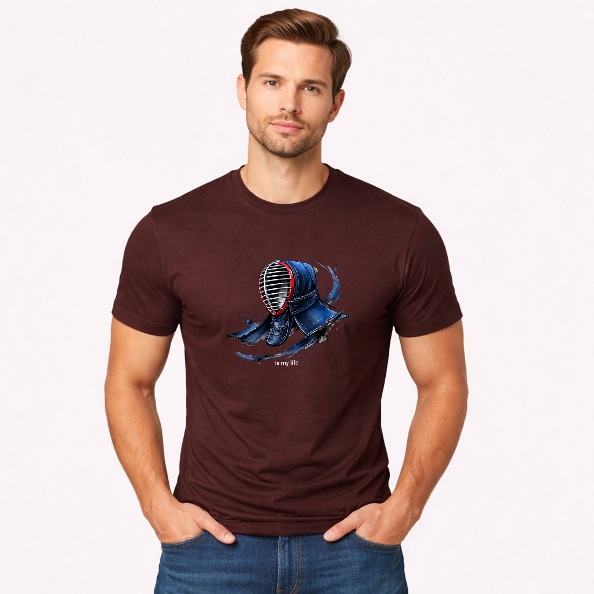 Kendo Helmet Short Sleeve T-Shirt