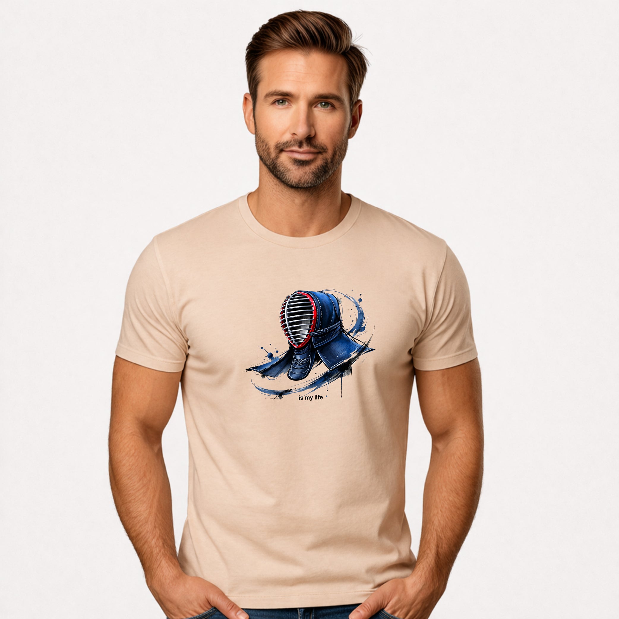 Kendo Helmet Short Sleeve T-Shirt