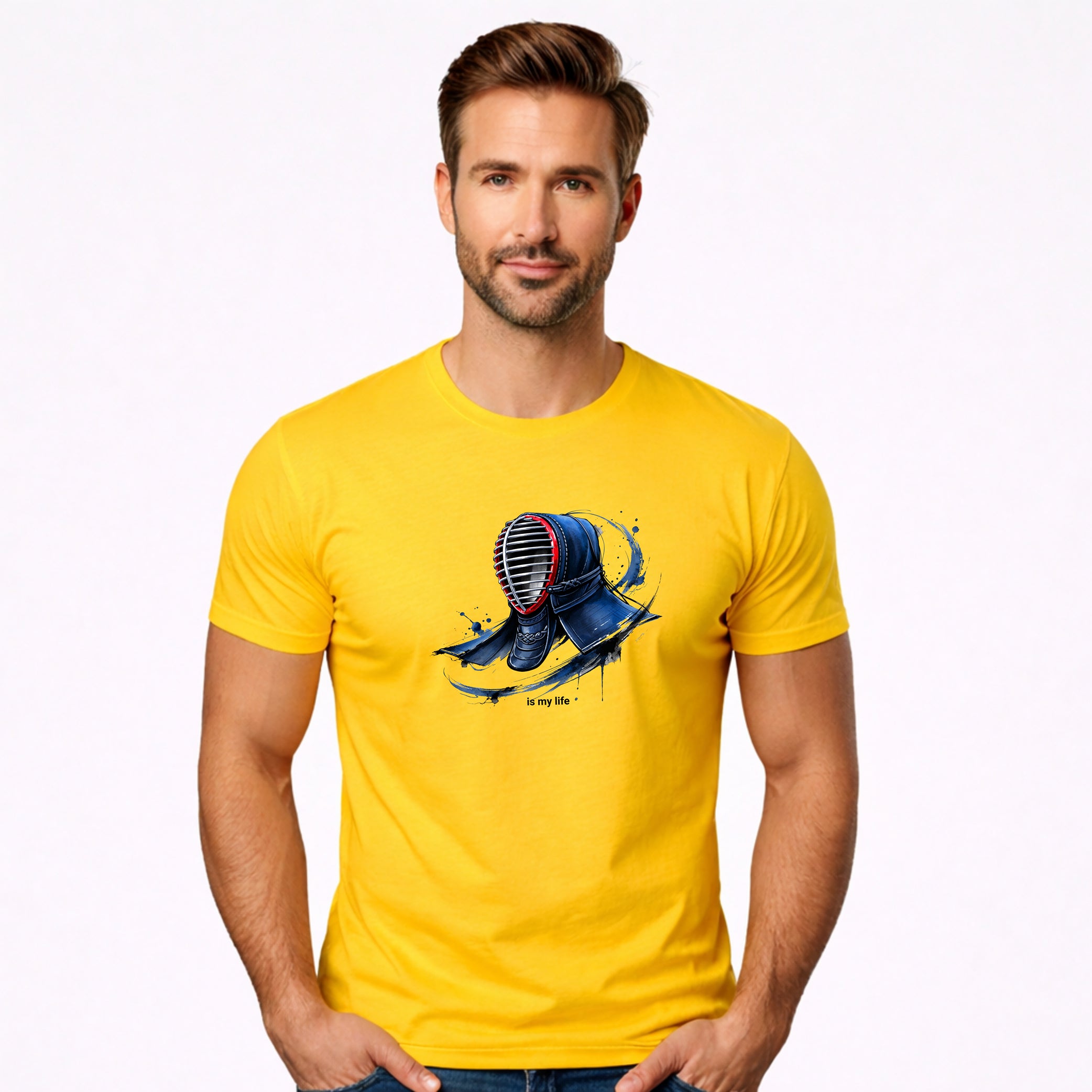 Kendo Helmet Short Sleeve T-Shirt