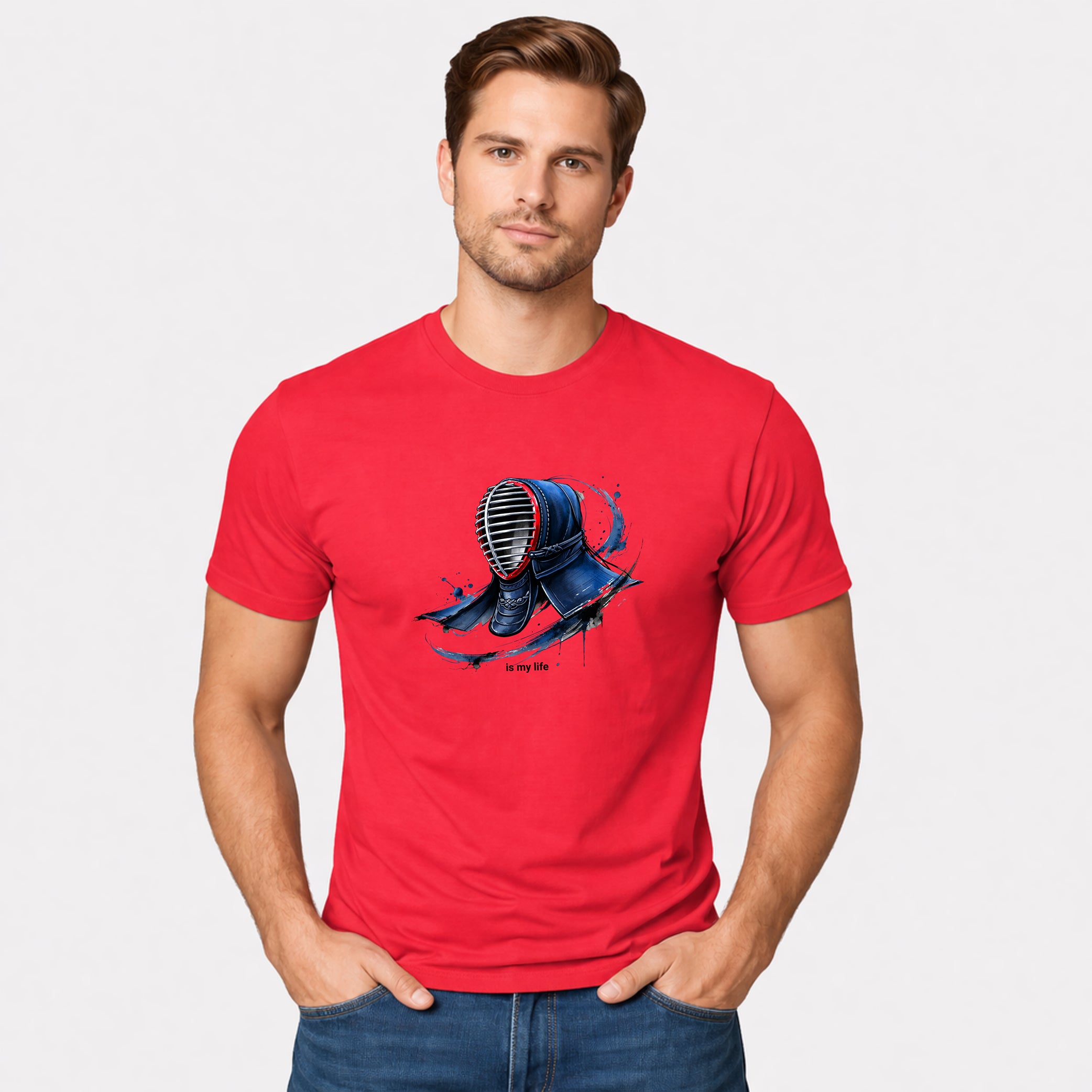 Kendo Helmet Short Sleeve T-Shirt