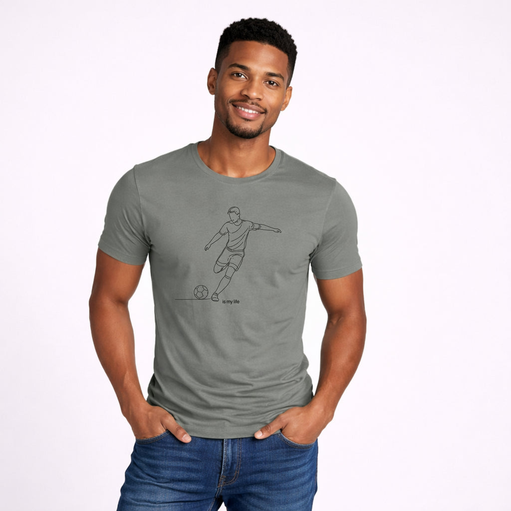 Soccer Outline Short Sleeve T-Shirt