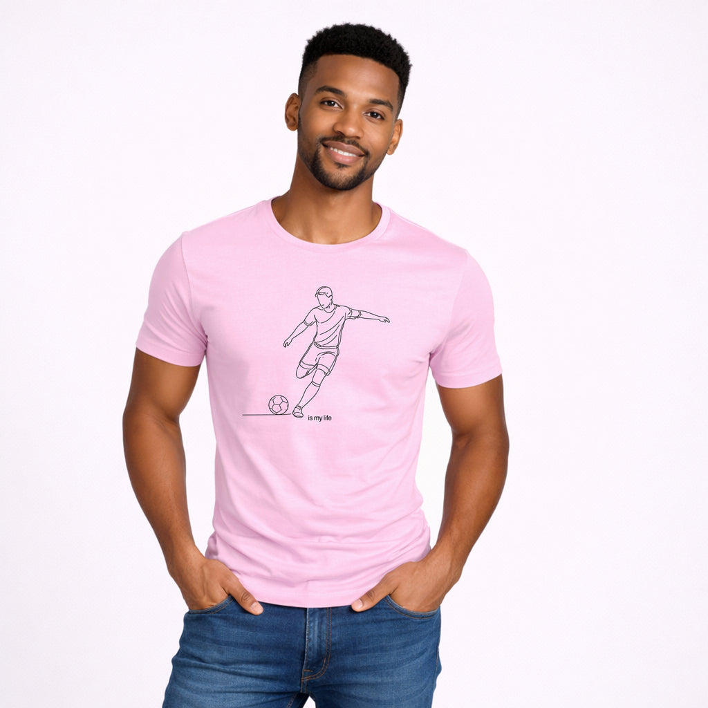 Soccer Outline Short Sleeve T-Shirt