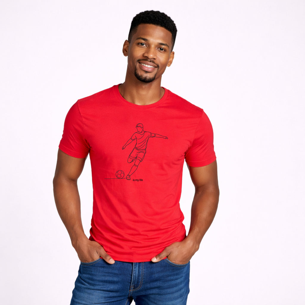 Soccer Outline Short Sleeve T-Shirt