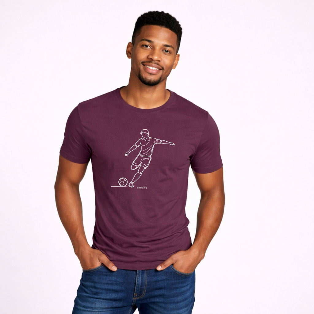 Soccer Outline Short Sleeve T-Shirt