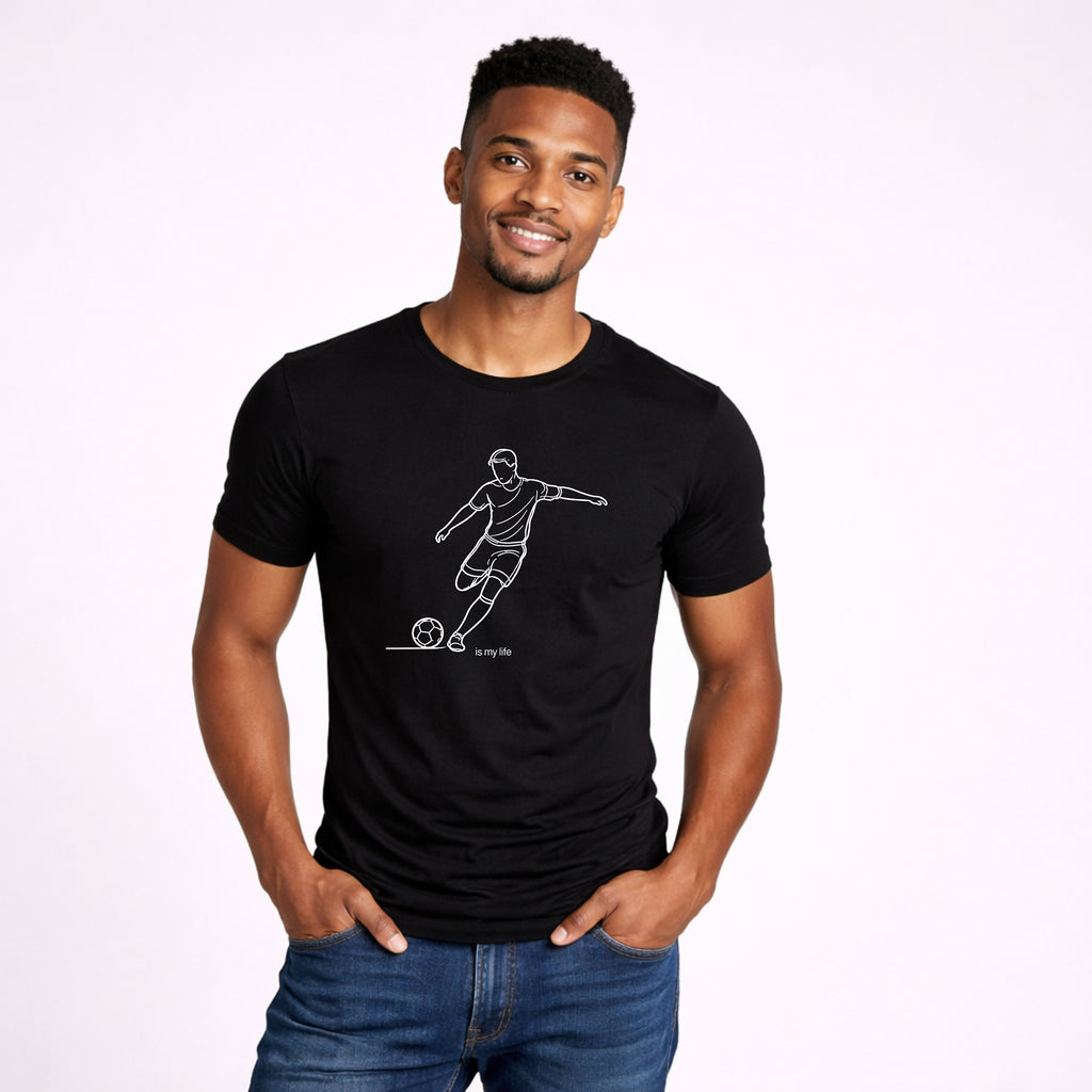 Soccer Outline Short Sleeve T-Shirt