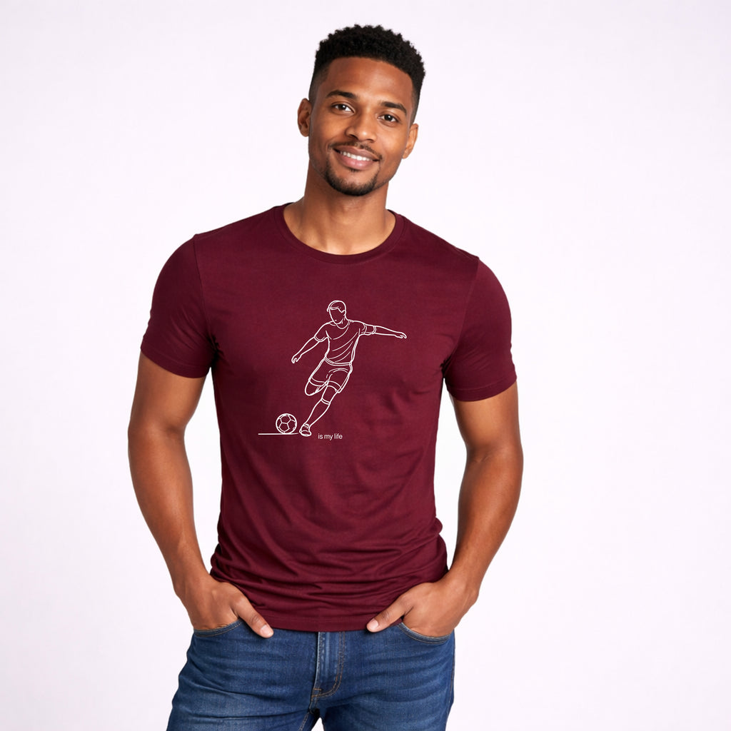Soccer Outline Short Sleeve T-Shirt
