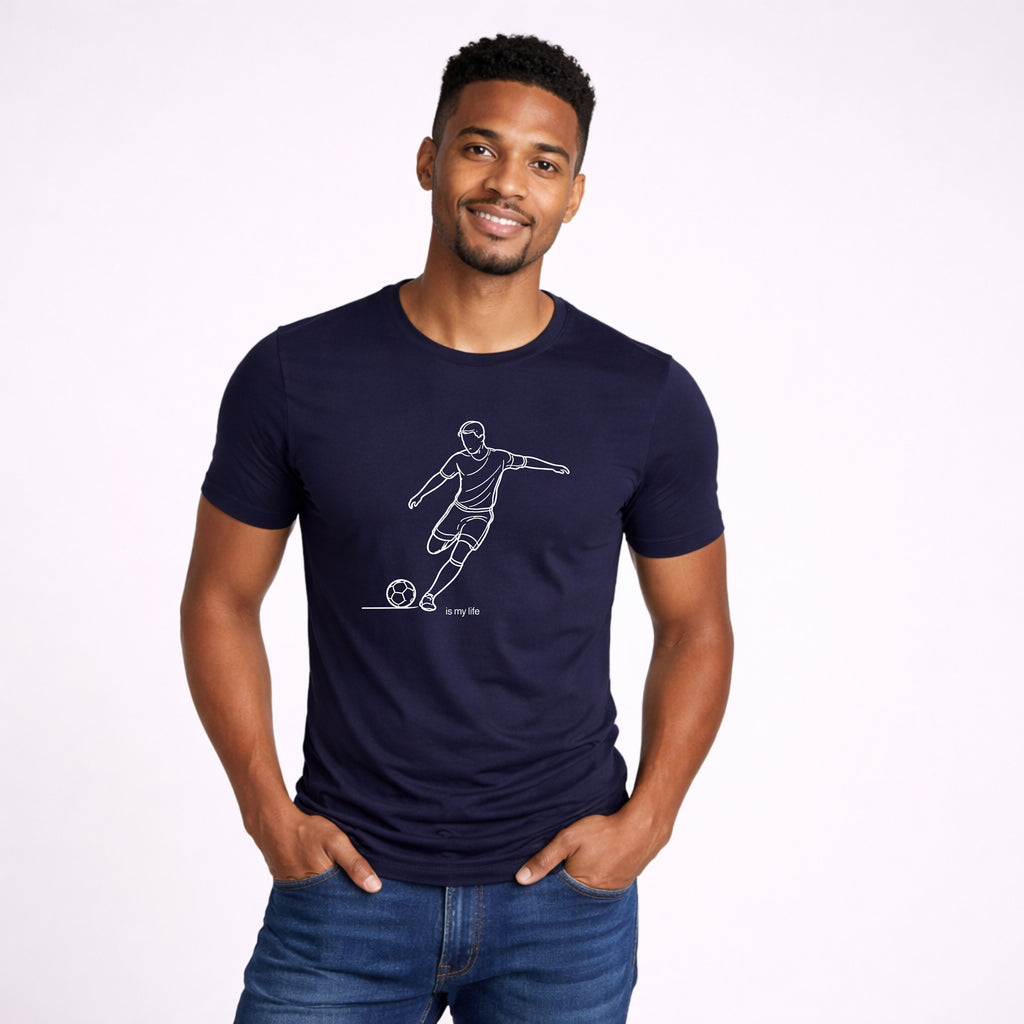 Soccer Outline Short Sleeve T-Shirt