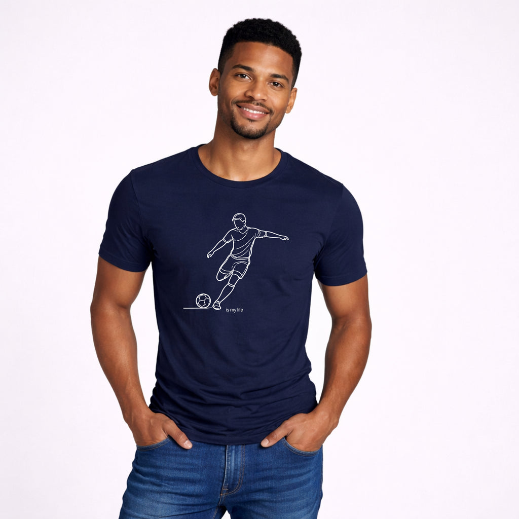 Soccer Outline Short Sleeve T-Shirt