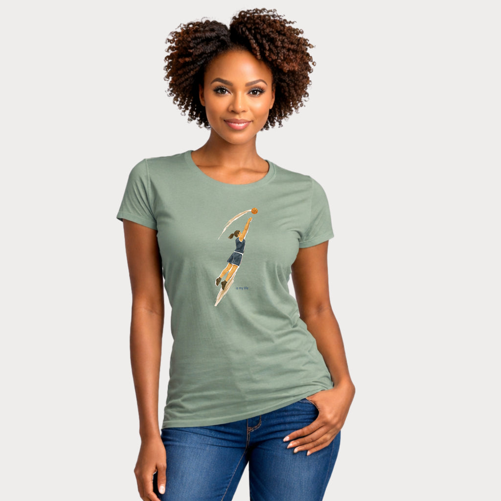 Vintage Basketball Jump Short Sleeve T-Shirt