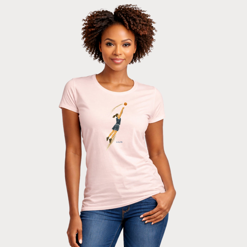 Vintage Basketball Jump Short Sleeve T-Shirt