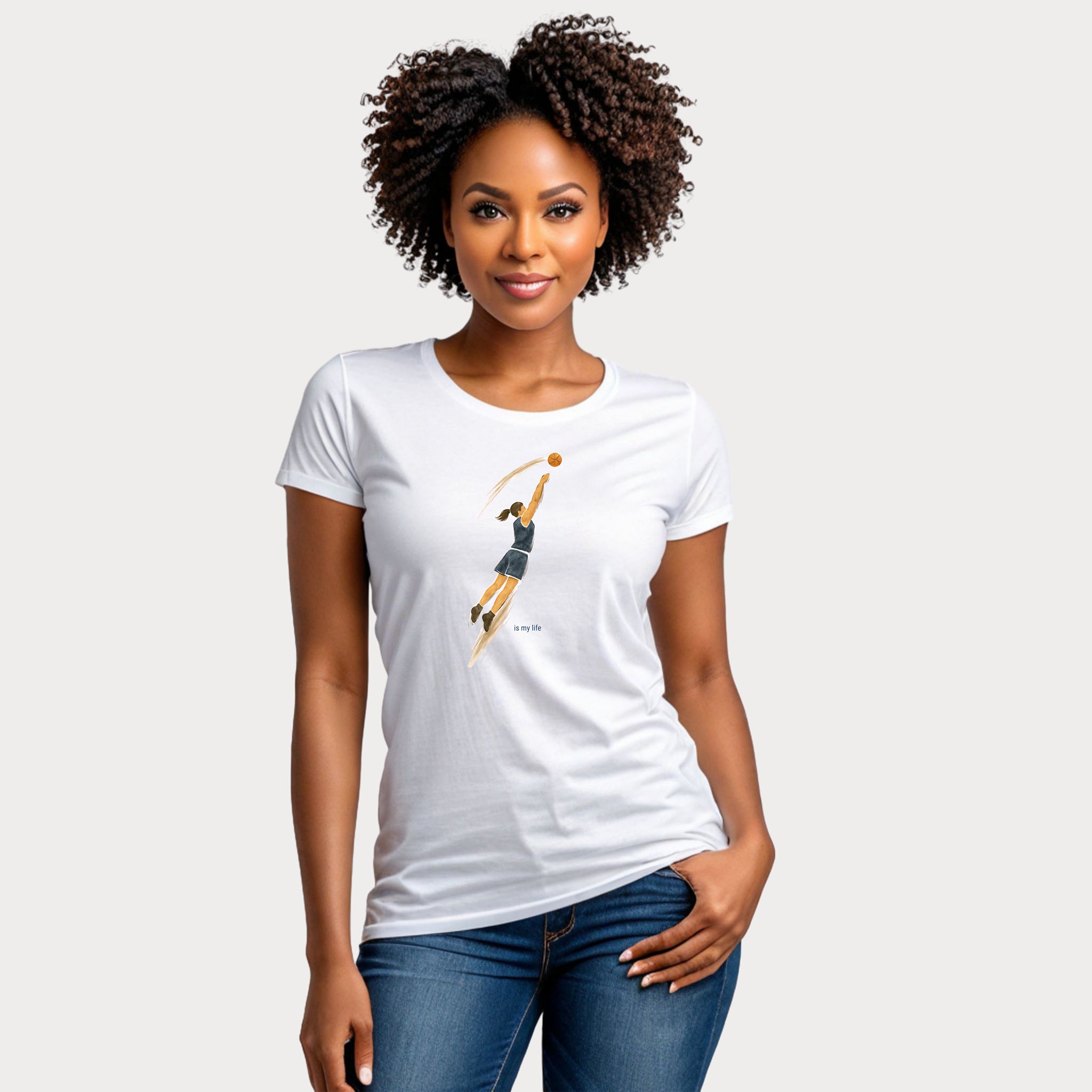 Vintage Basketball Jump Short Sleeve T-Shirt