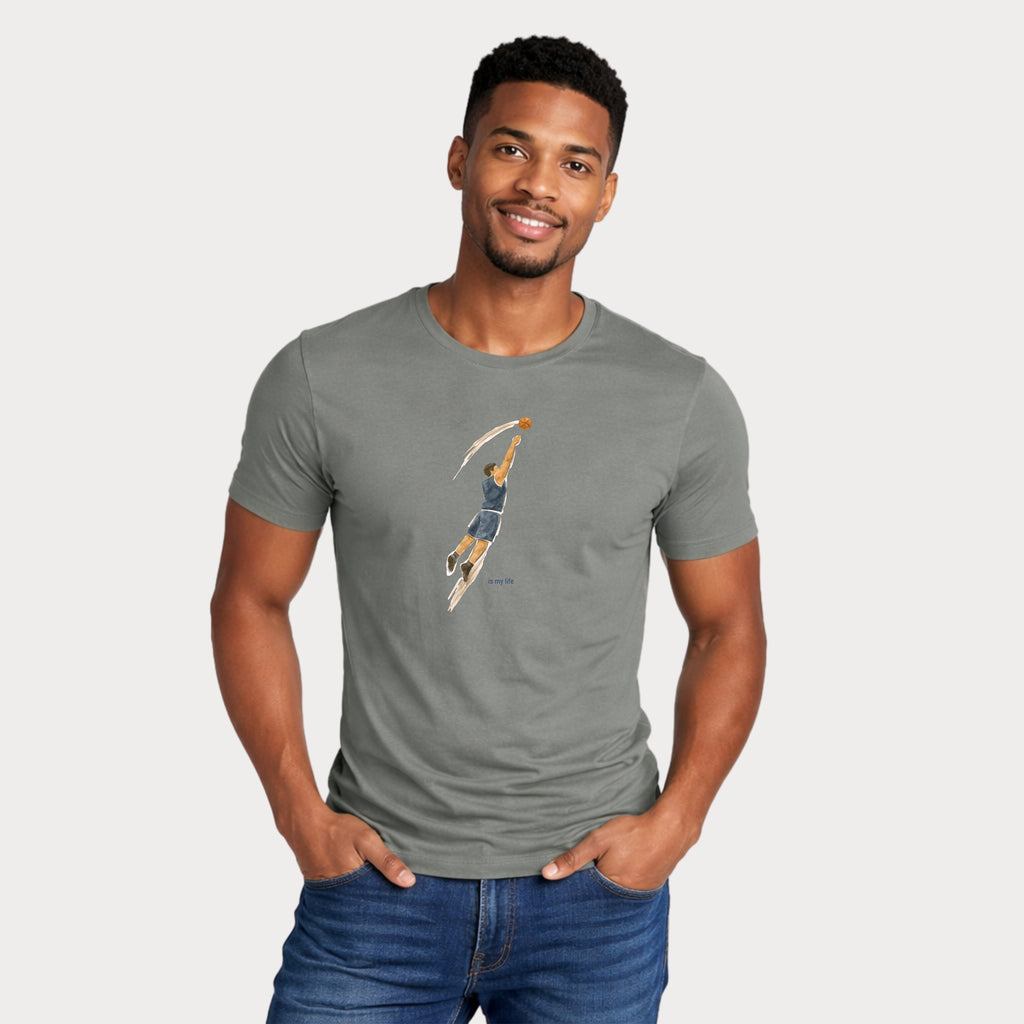 Vintage Basketball Jump Short Sleeve T-Shirt