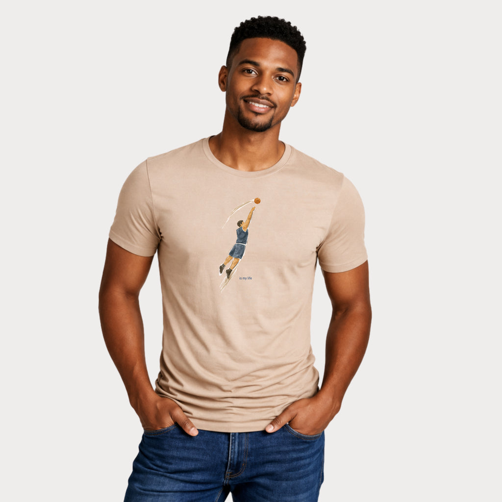 Vintage Basketball Jump Short Sleeve T-Shirt