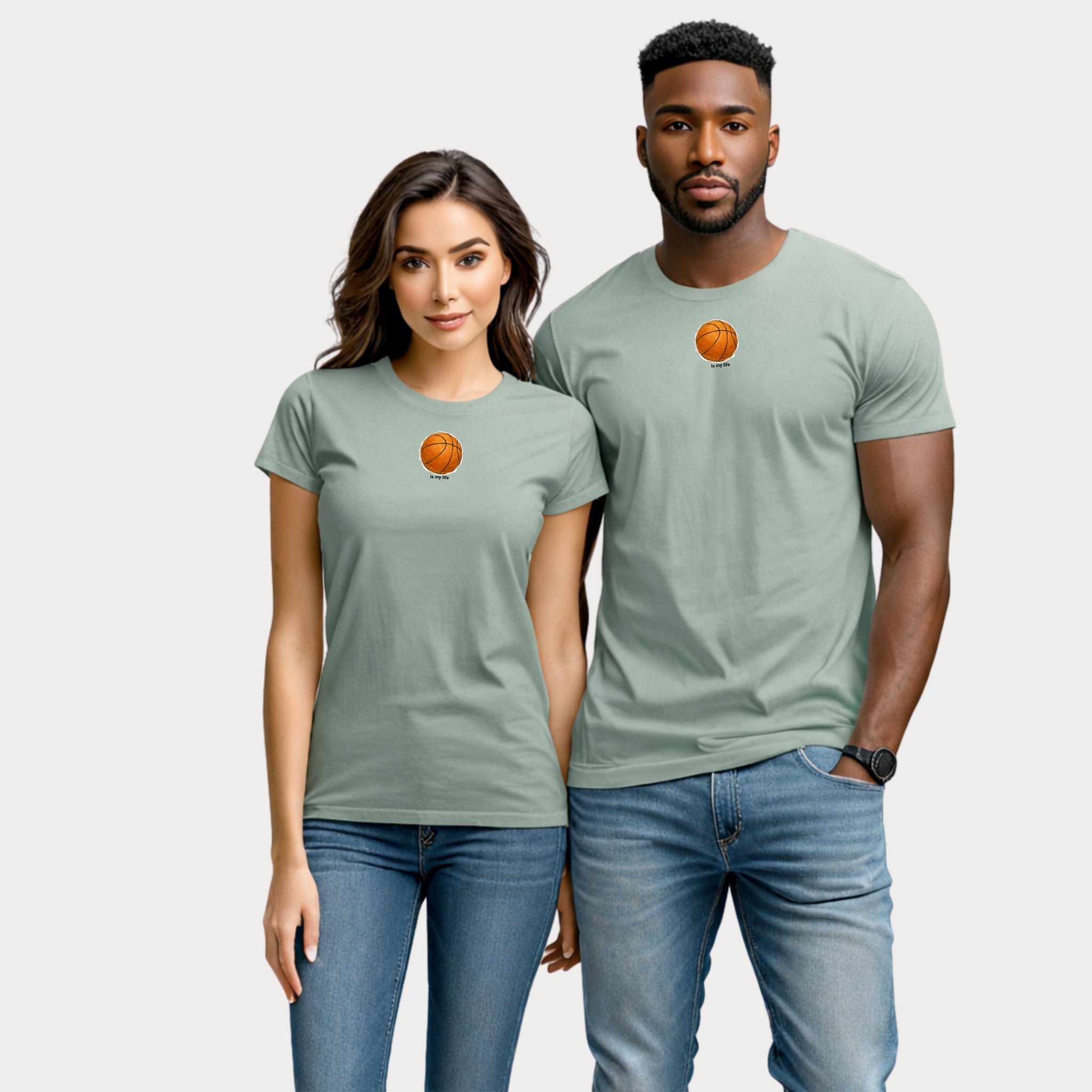 Basketball Graphic T‑Shirt — Minimal Ball Design