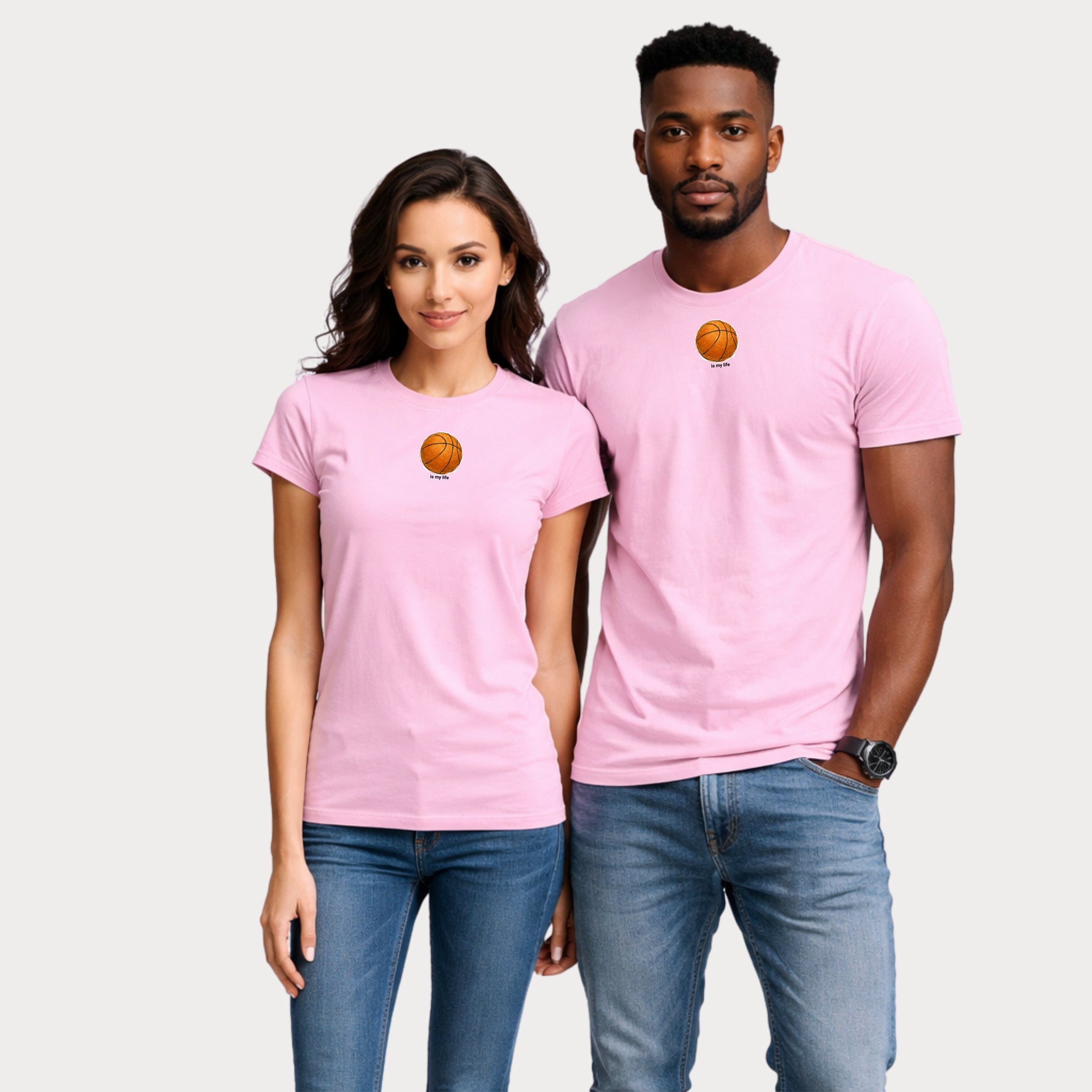 Basketball Graphic T‑Shirt — Minimal Ball Design