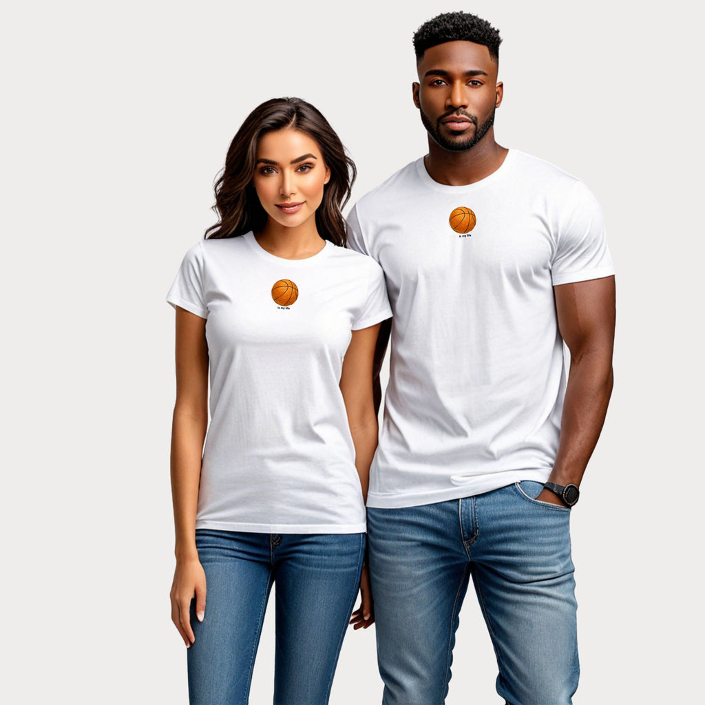 Basketball Graphic T‑Shirt — Minimal Ball Design
