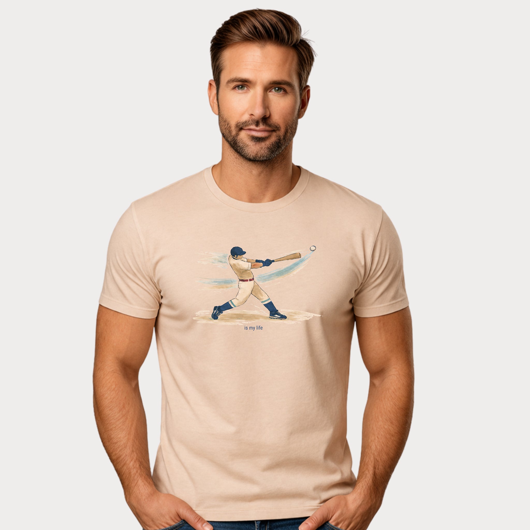 Vintage Baseball Batter Short Sleeve T-Shirt