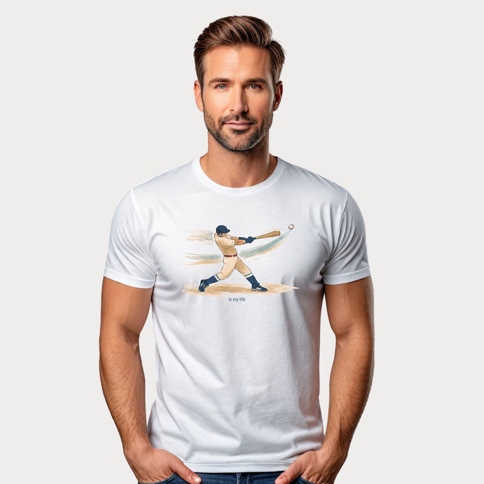 Vintage Baseball Batter Short Sleeve T-Shirt
