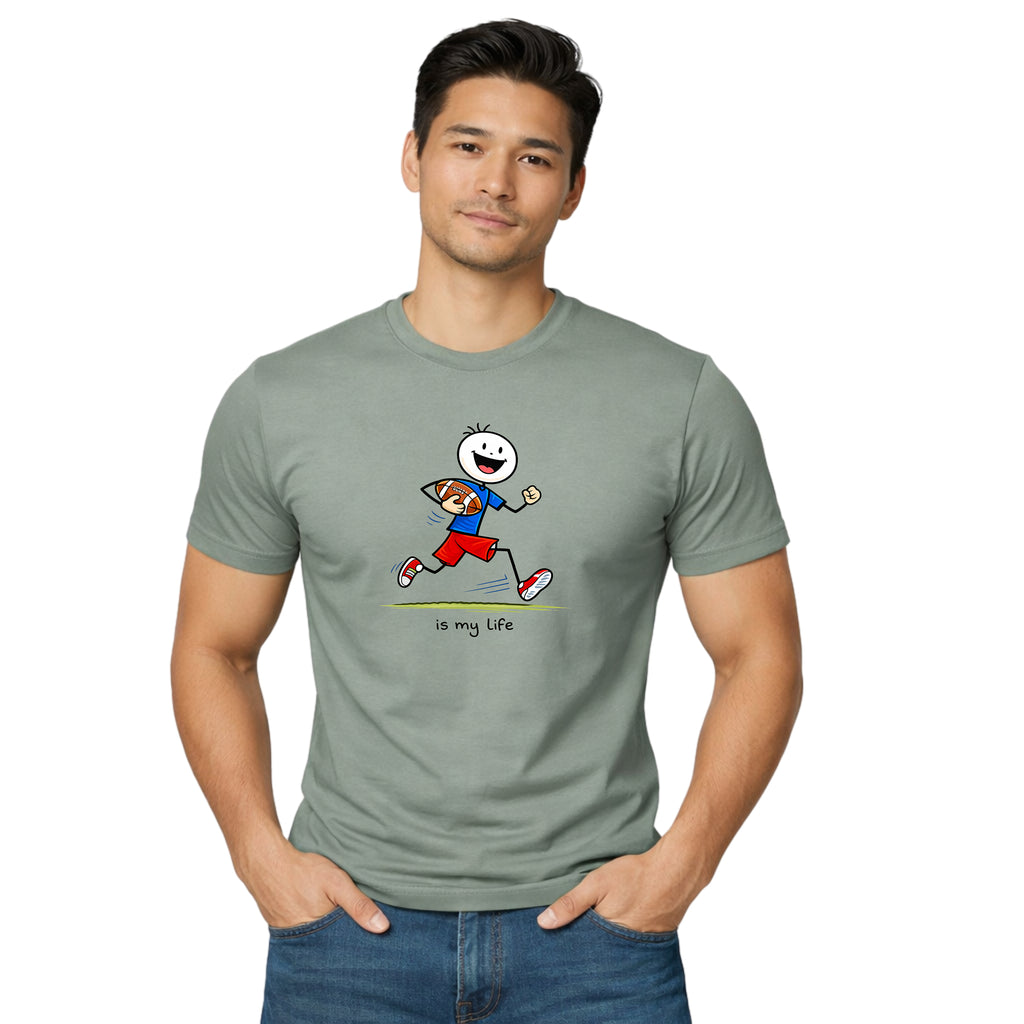 Football Lineup Graphic T-Shirt — "As My Life" Team Illustration