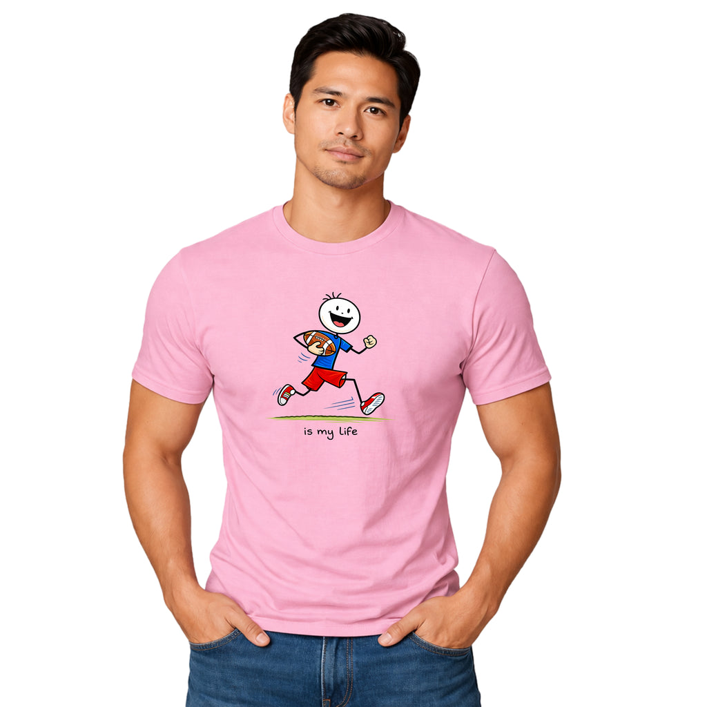 Football Lineup Graphic T-Shirt — "As My Life" Team Illustration