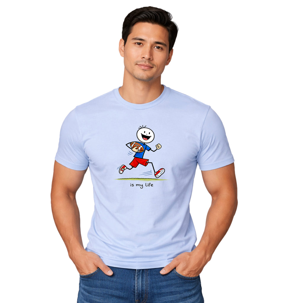 Football Lineup Graphic T-Shirt — "As My Life" Team Illustration