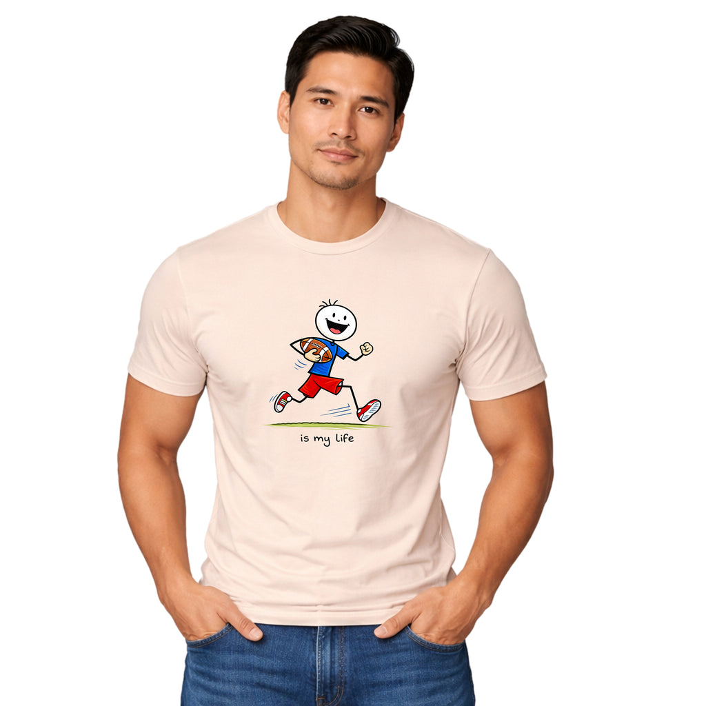 Football Lineup Graphic T-Shirt — "As My Life" Team Illustration