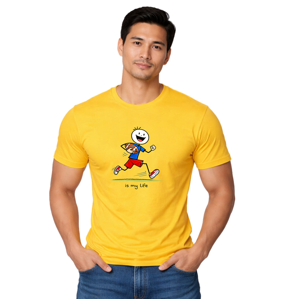 Football Lineup Graphic T-Shirt — "As My Life" Team Illustration