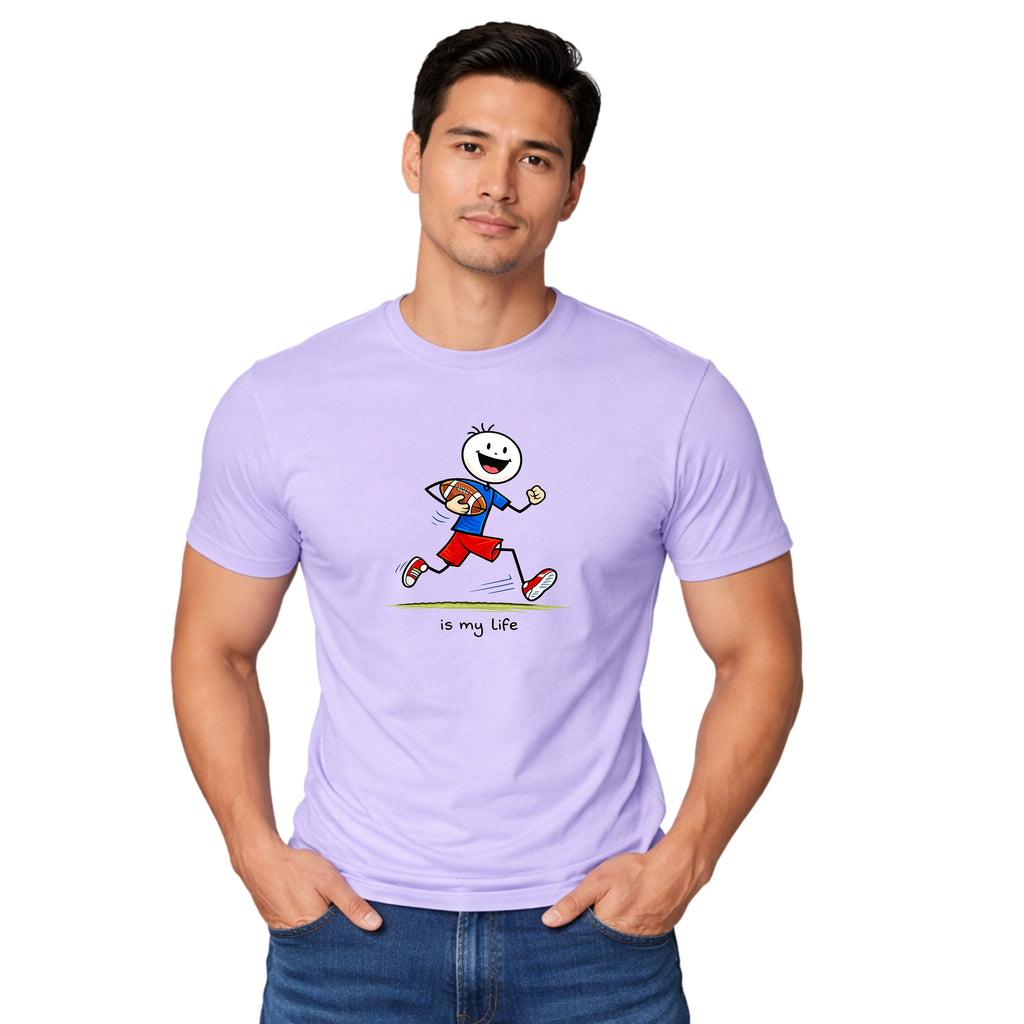 Football Lineup Graphic T-Shirt — "As My Life" Team Illustration