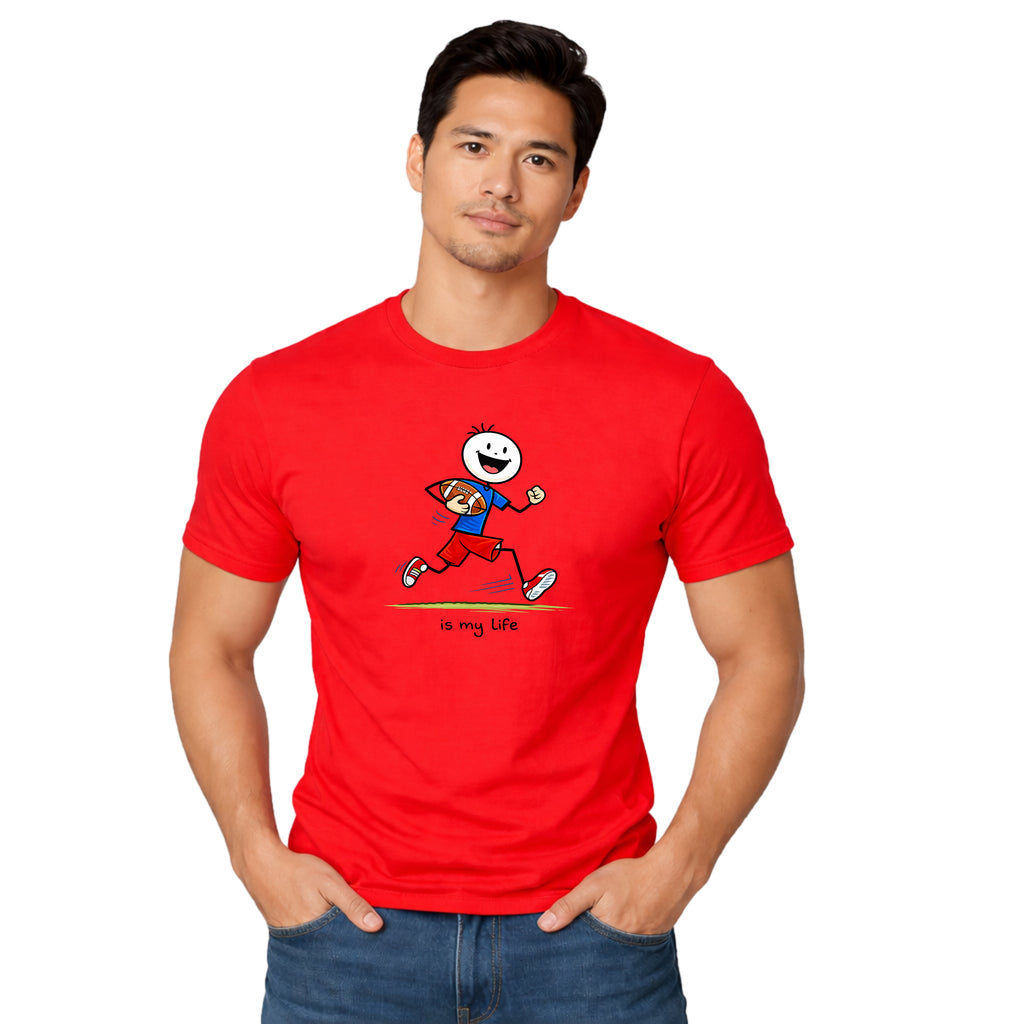 Football Lineup Graphic T-Shirt — "As My Life" Team Illustration