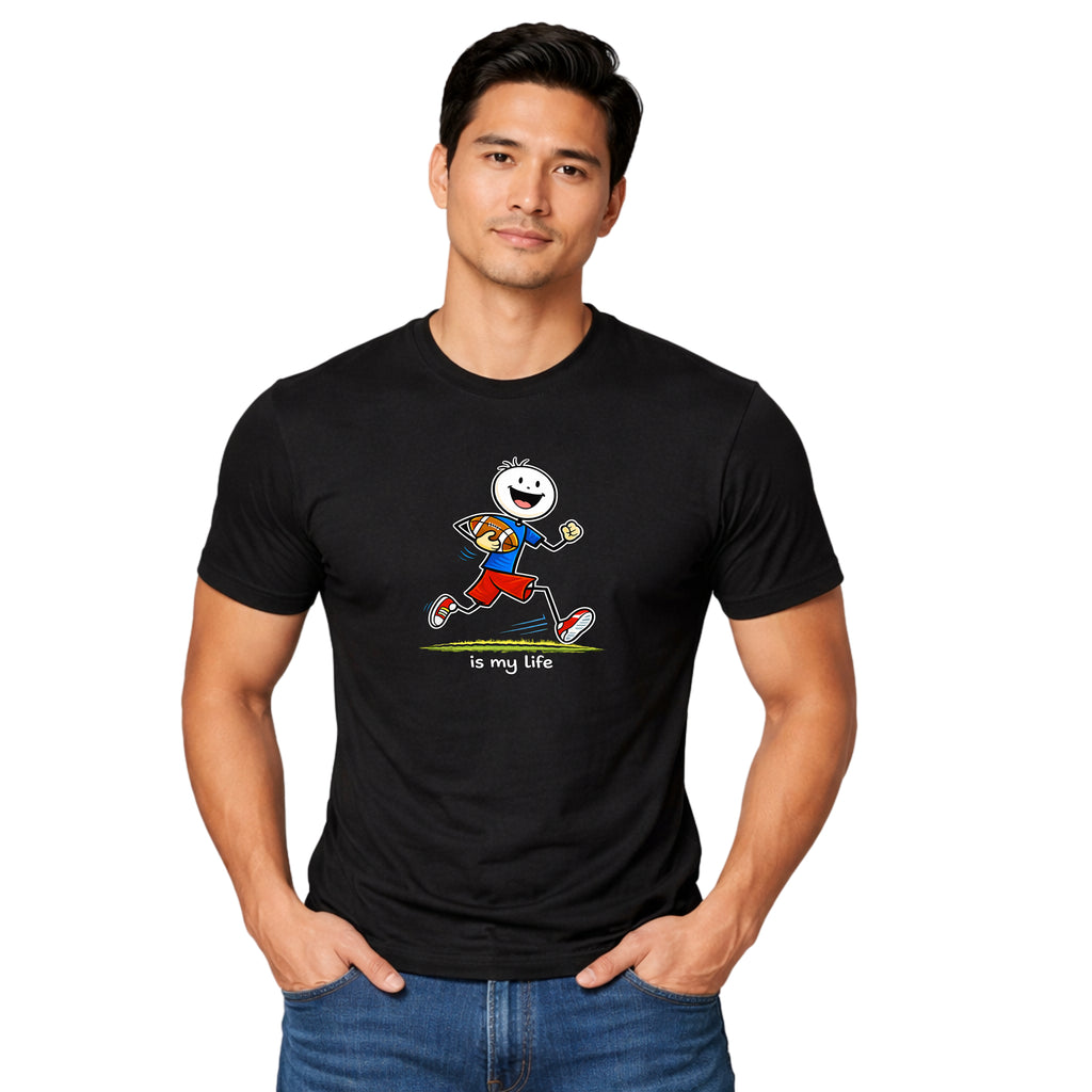 Football Lineup Graphic T-Shirt — "As My Life" Team Illustration