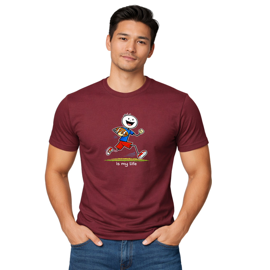 Football Lineup Graphic T-Shirt — "As My Life" Team Illustration