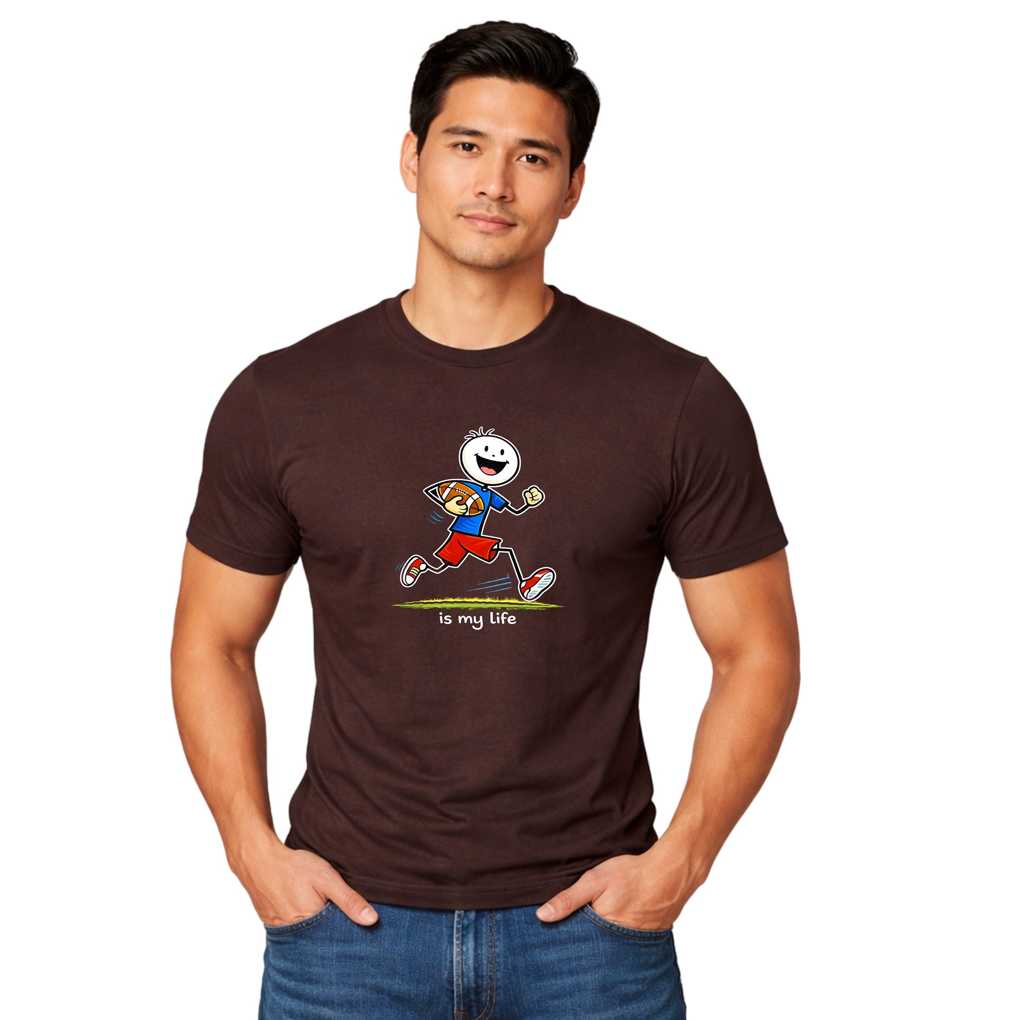 Football Lineup Graphic T-Shirt — "As My Life" Team Illustration