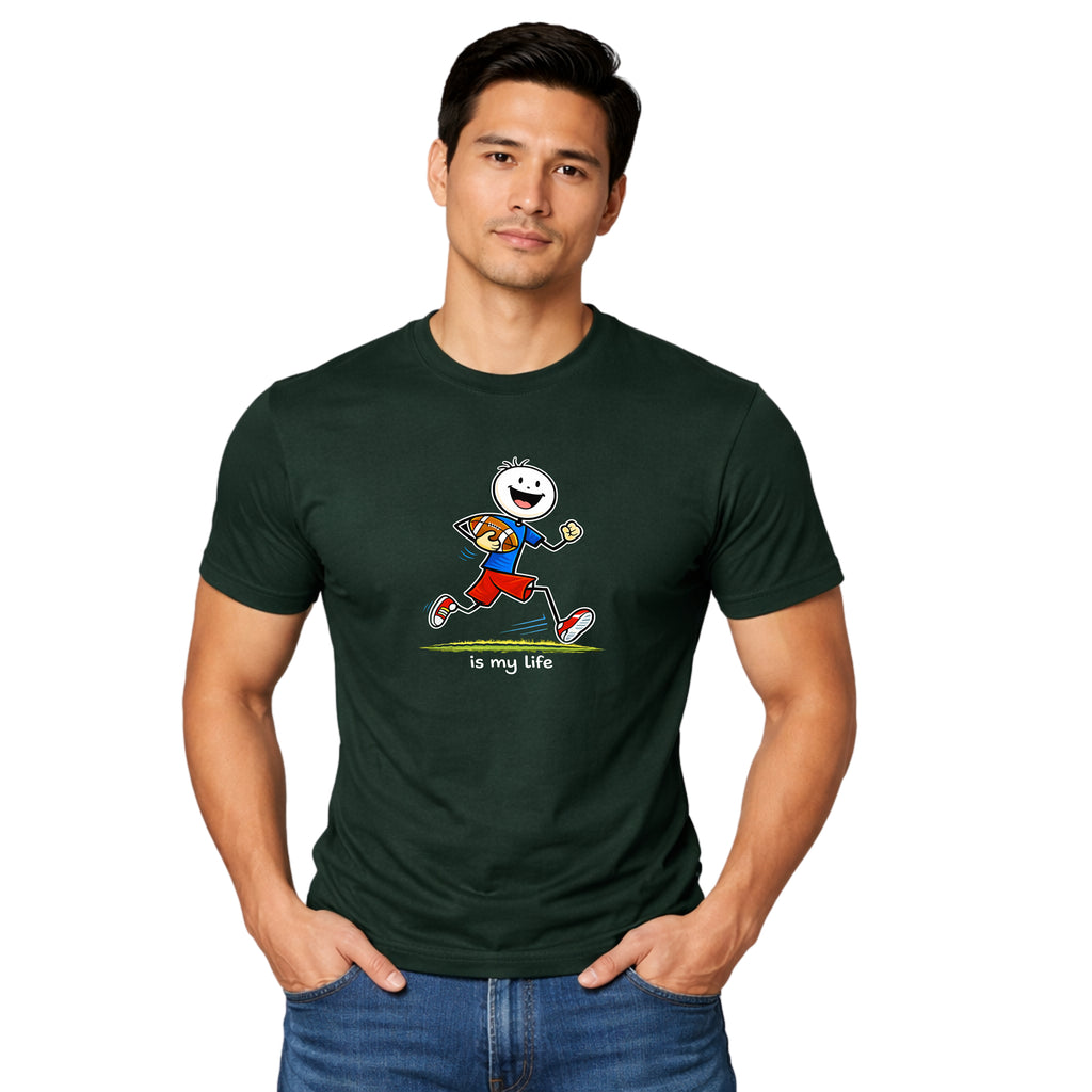 Football Lineup Graphic T-Shirt — "As My Life" Team Illustration