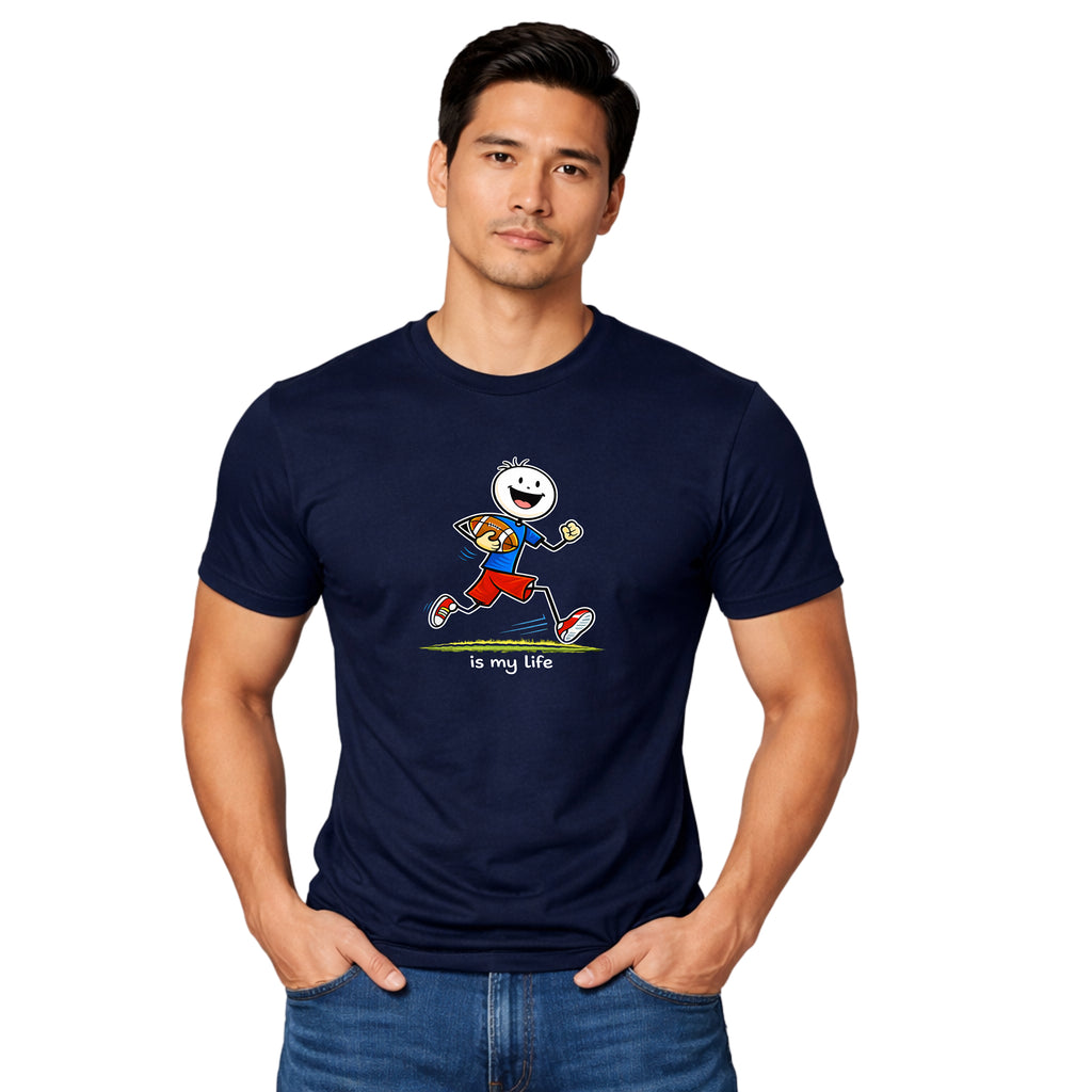 Football Lineup Graphic T-Shirt — "As My Life" Team Illustration
