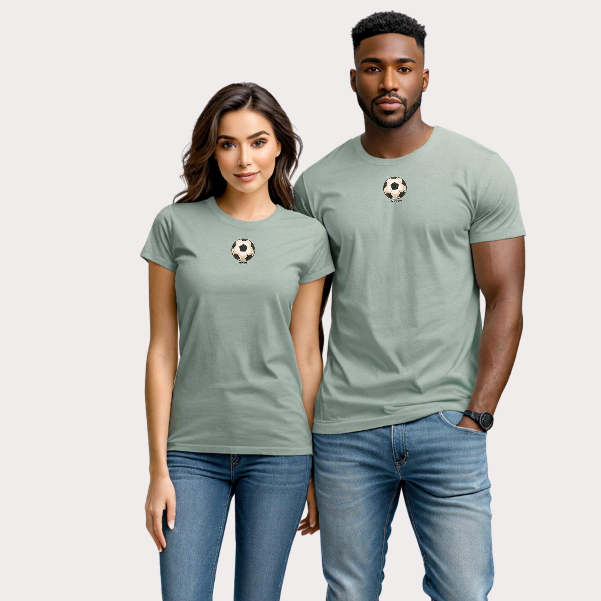 Soccer Ball Minimalist T‑Shirt — Vintage Football Graphic Tee