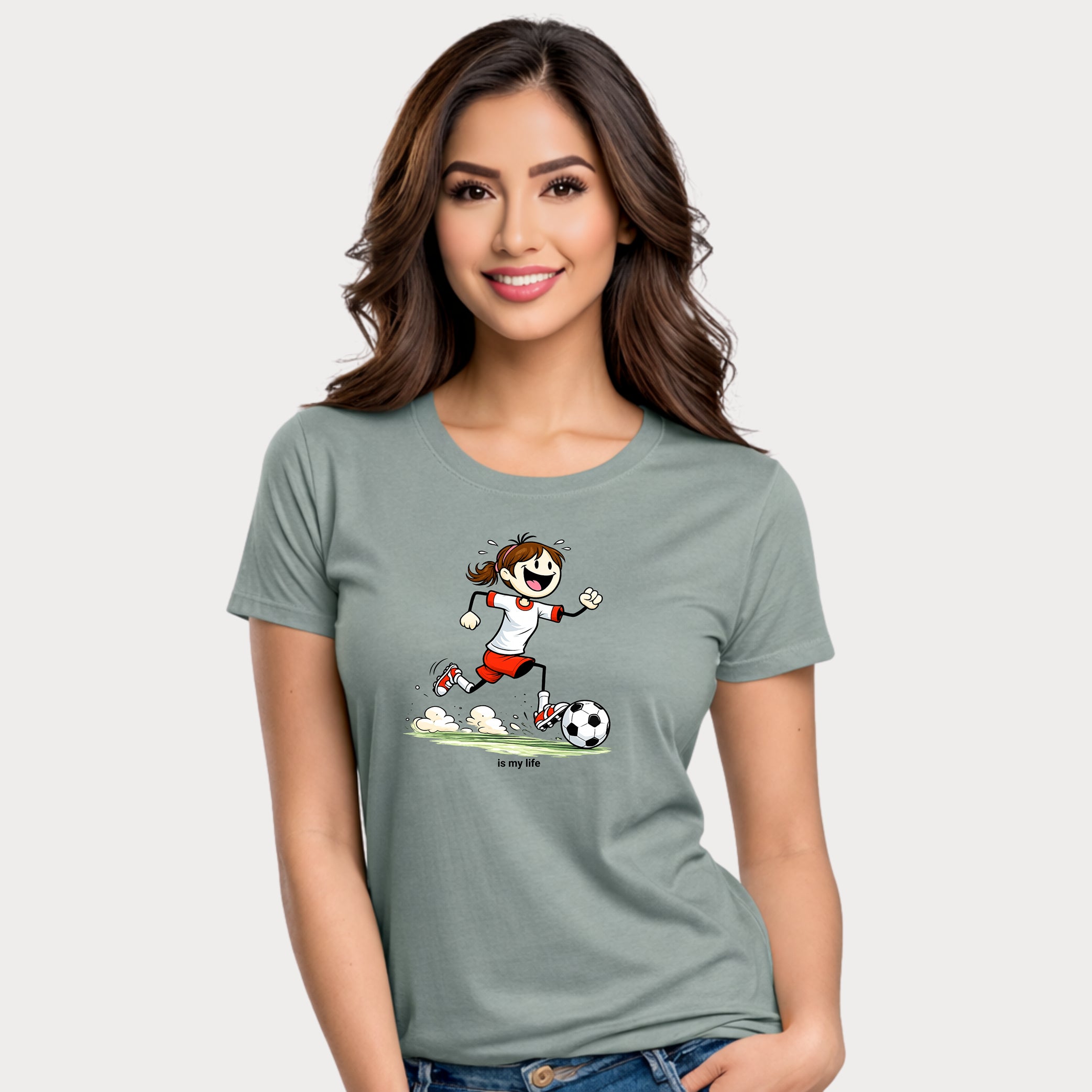 Soccer Figure Short Sleeve T-Shirt