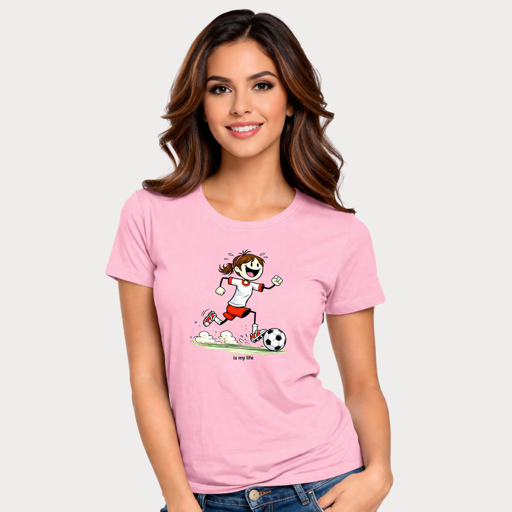 Soccer Figure Short Sleeve T-Shirt