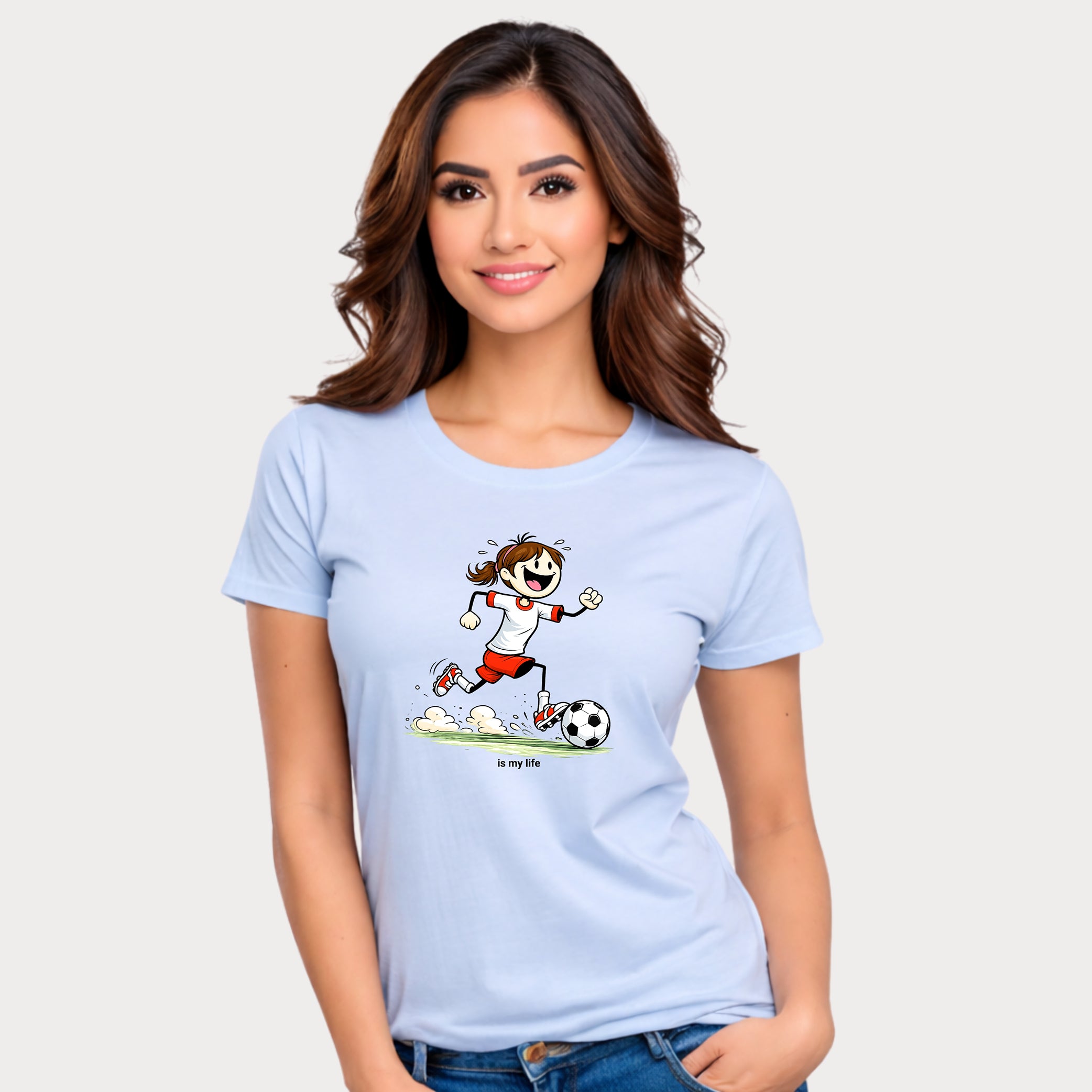 Soccer Figure Short Sleeve T-Shirt