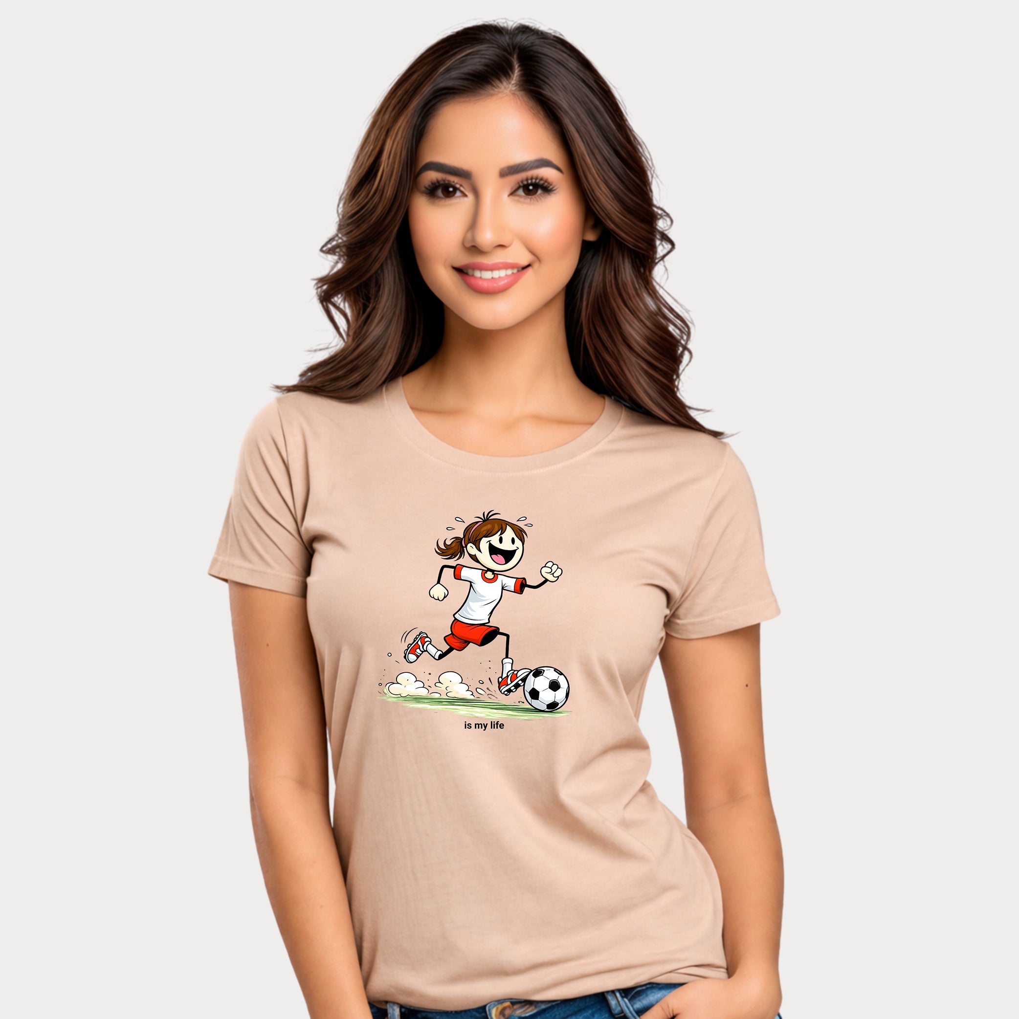 Soccer Figure Short Sleeve T-Shirt