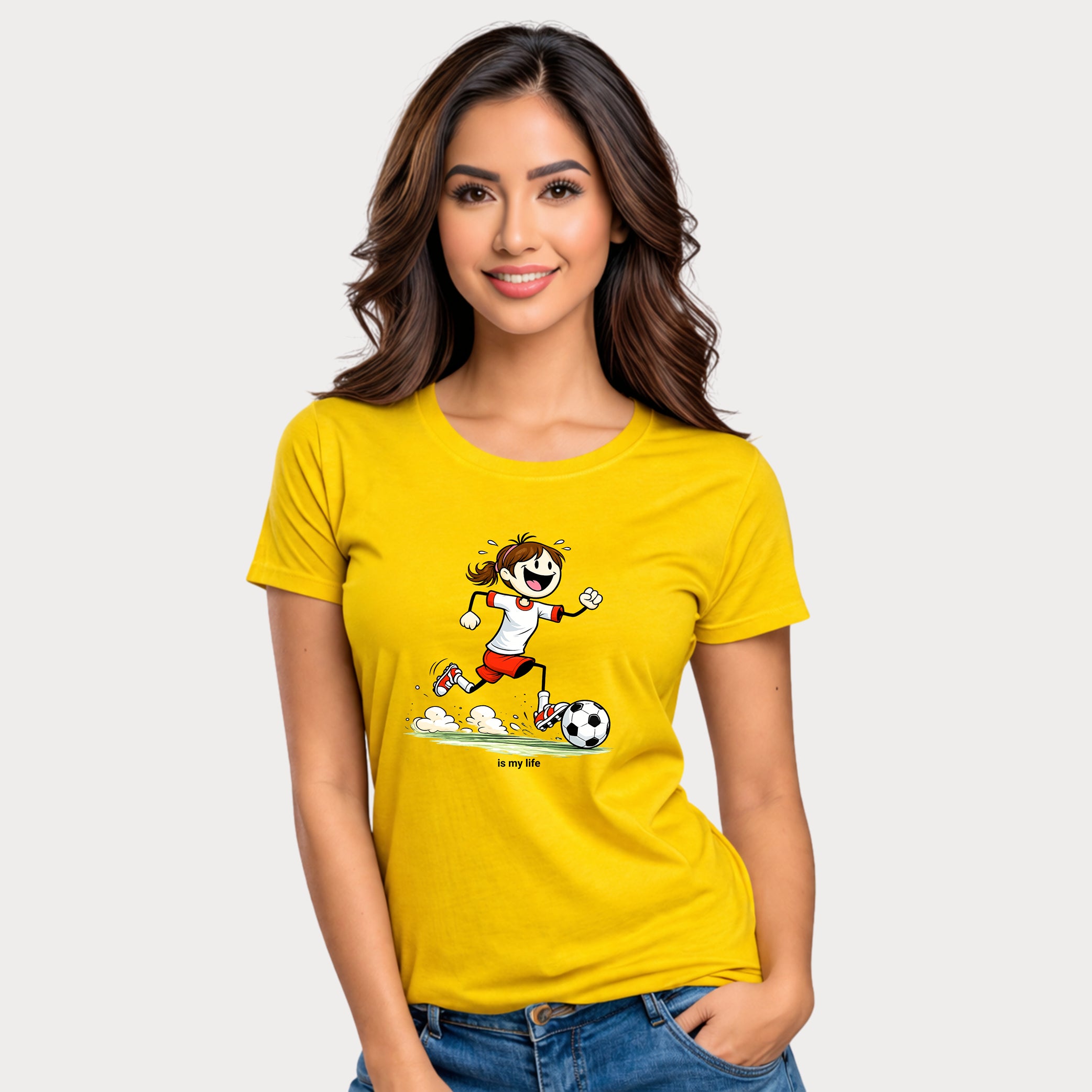 Soccer Figure Short Sleeve T-Shirt